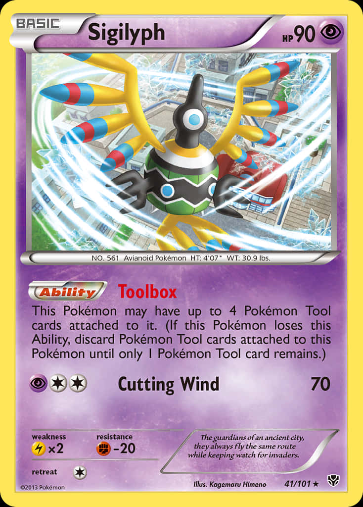 Sigilyph, den fascinerende psykiske fugle-Pokémonen med Toolbox-evnen. Bakgrunner