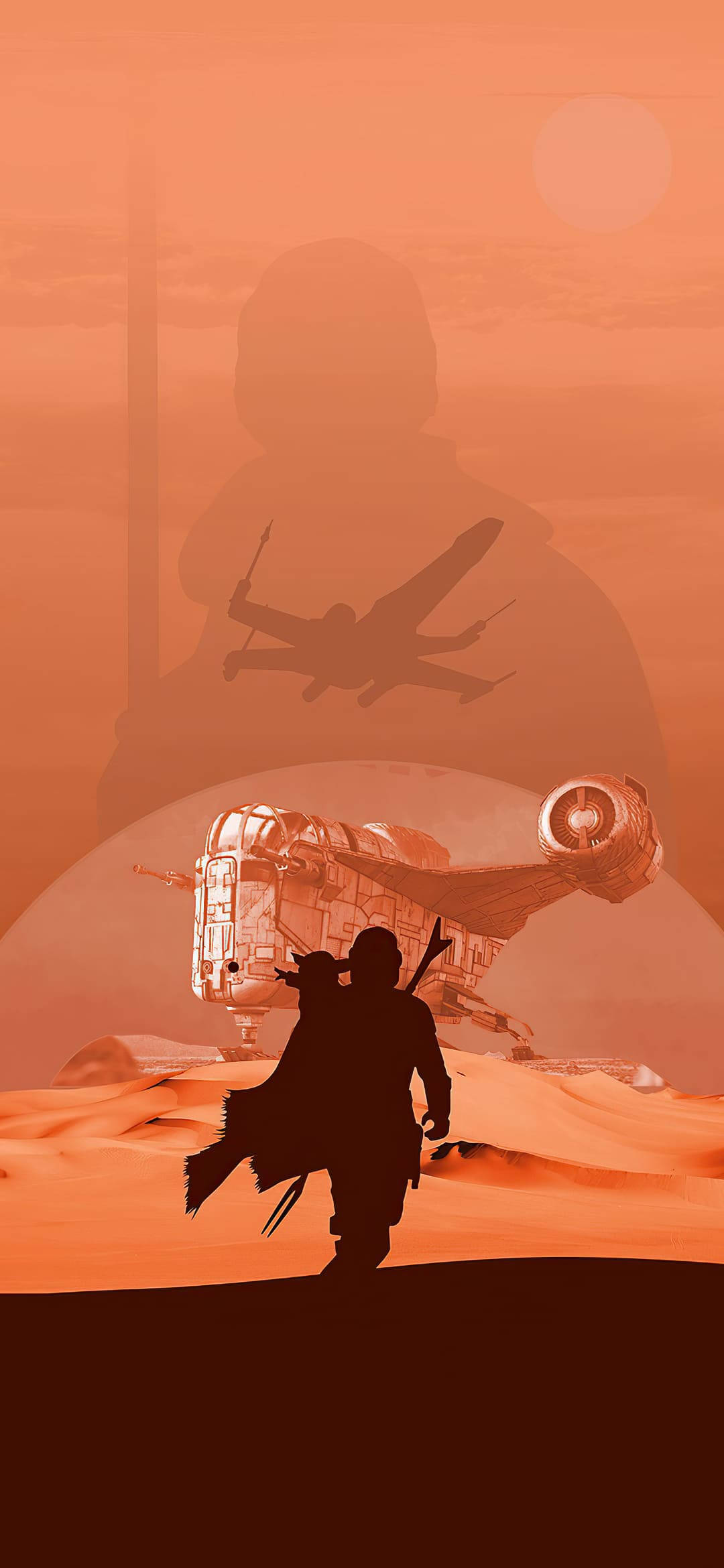 Silhuett Star Wars iPhone 6 Plus Bakgrunner
