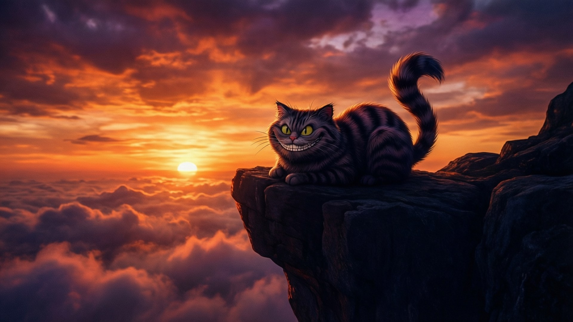 Silhuett ved solnedgang Bakgrunner