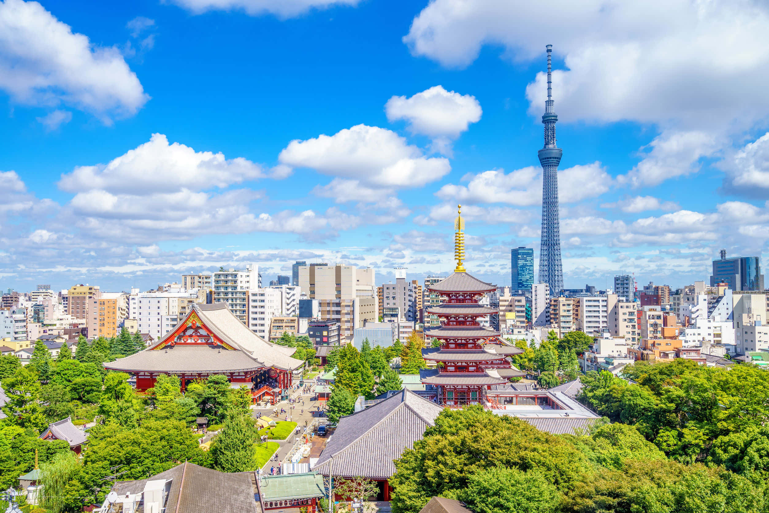 Silhuetten av Tokyo, Japans travle hovedstad Bakgrunner