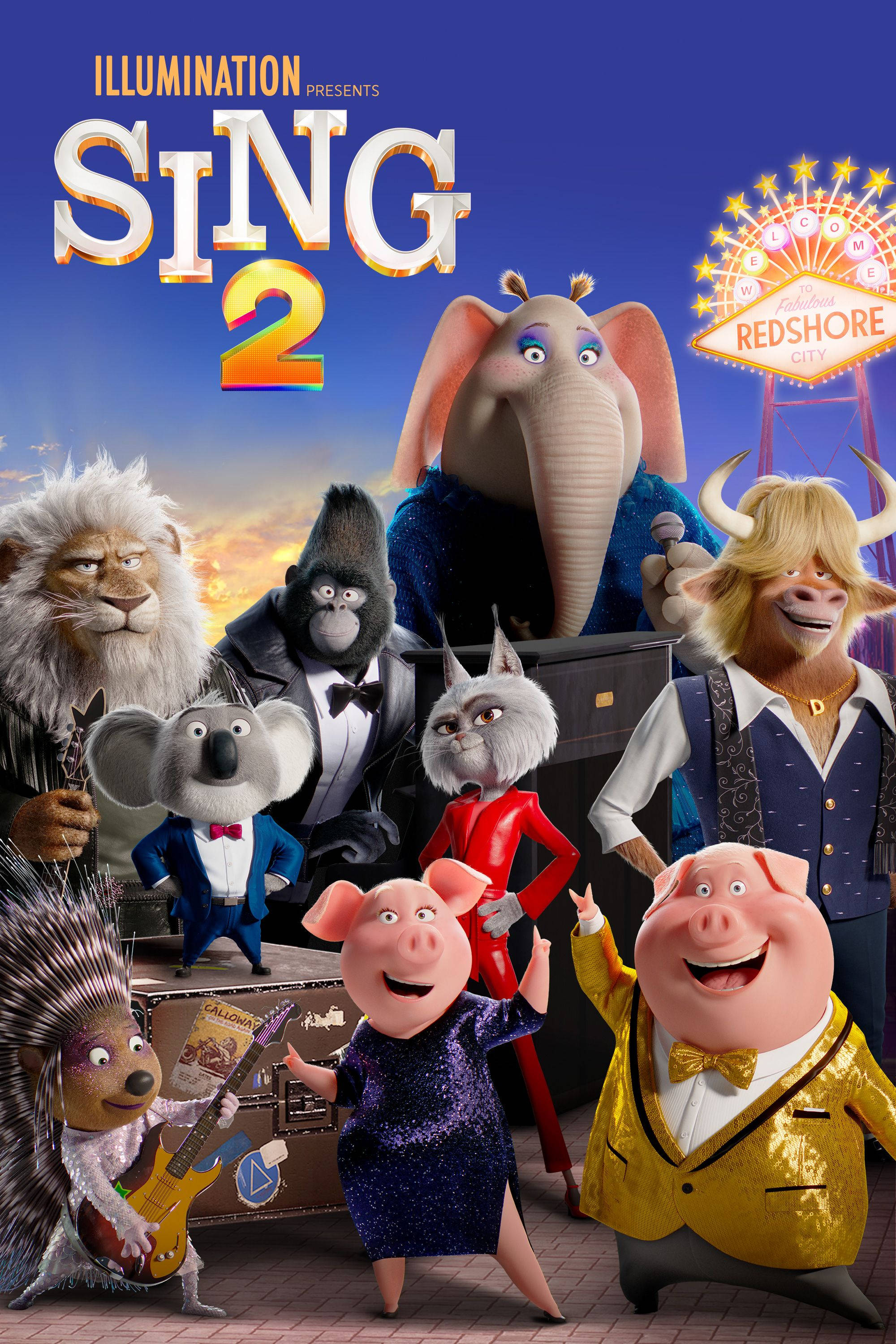 Sing 2 Reklameplakat Bakgrunner