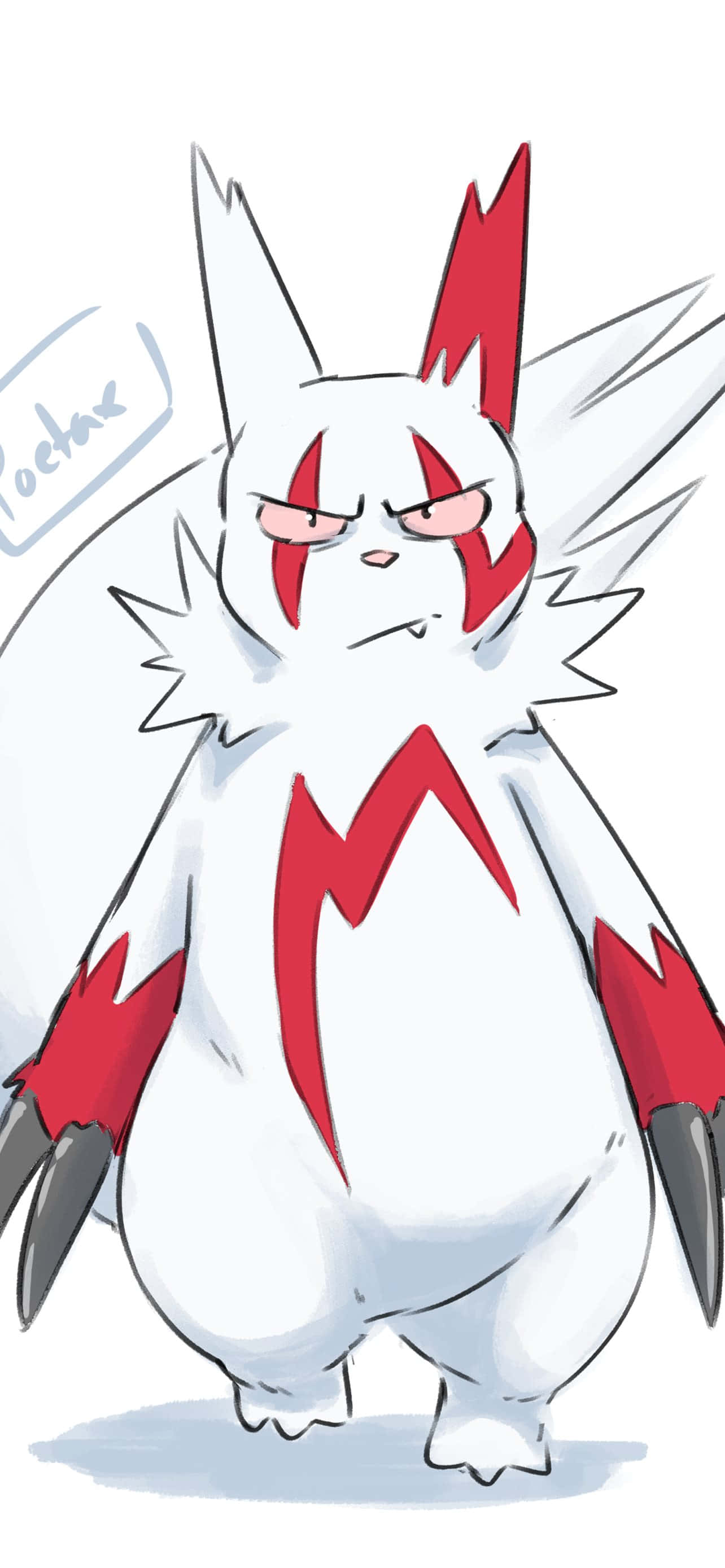 Sint ansikt av Zangoose Bakgrunner