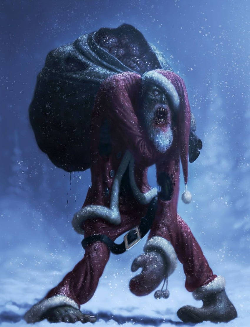 Sjanger Santa på Reise til Skummel Jul Bakgrunner