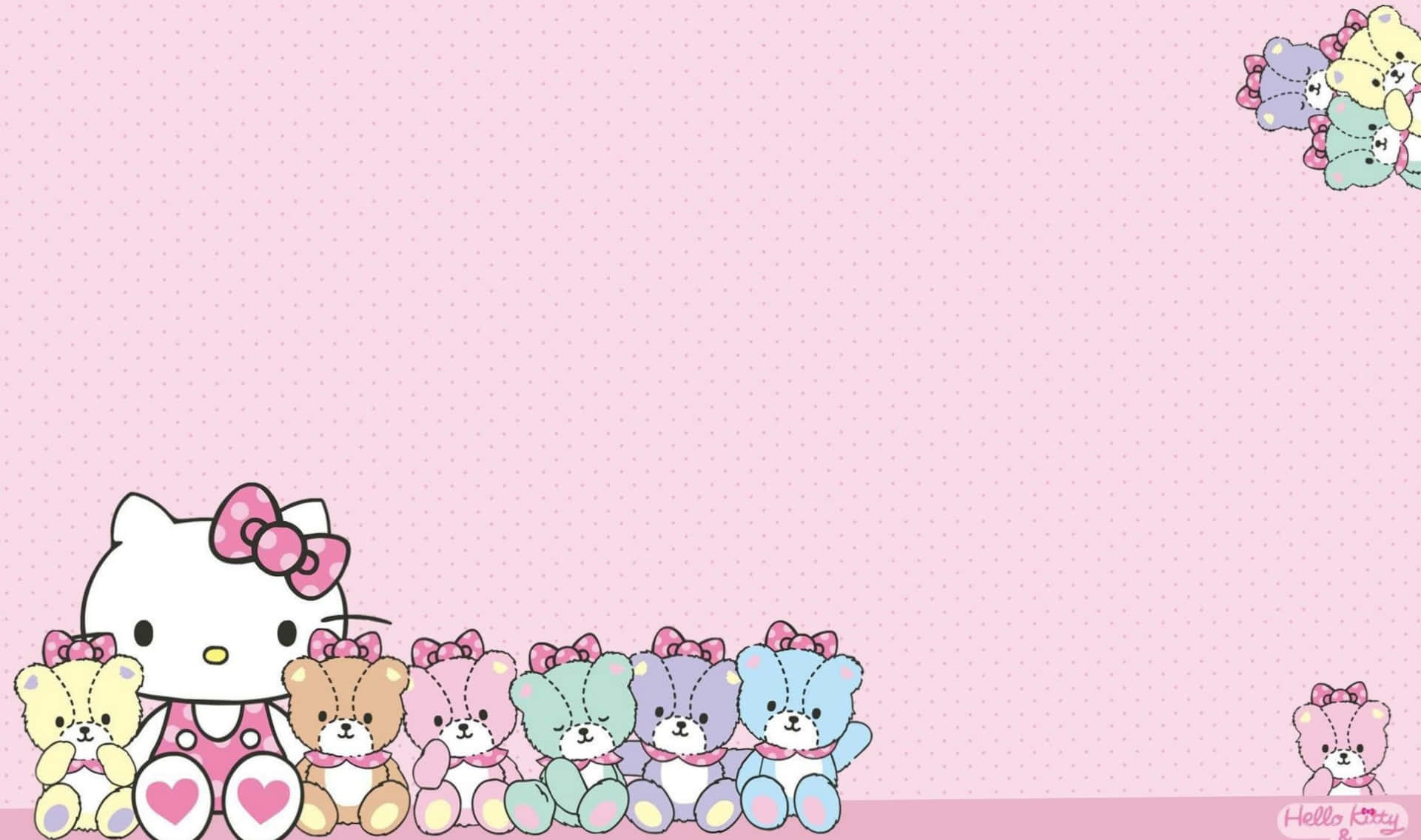 Sjarmerende Hello Kitty Laptop-bakgrunn Bakgrunner