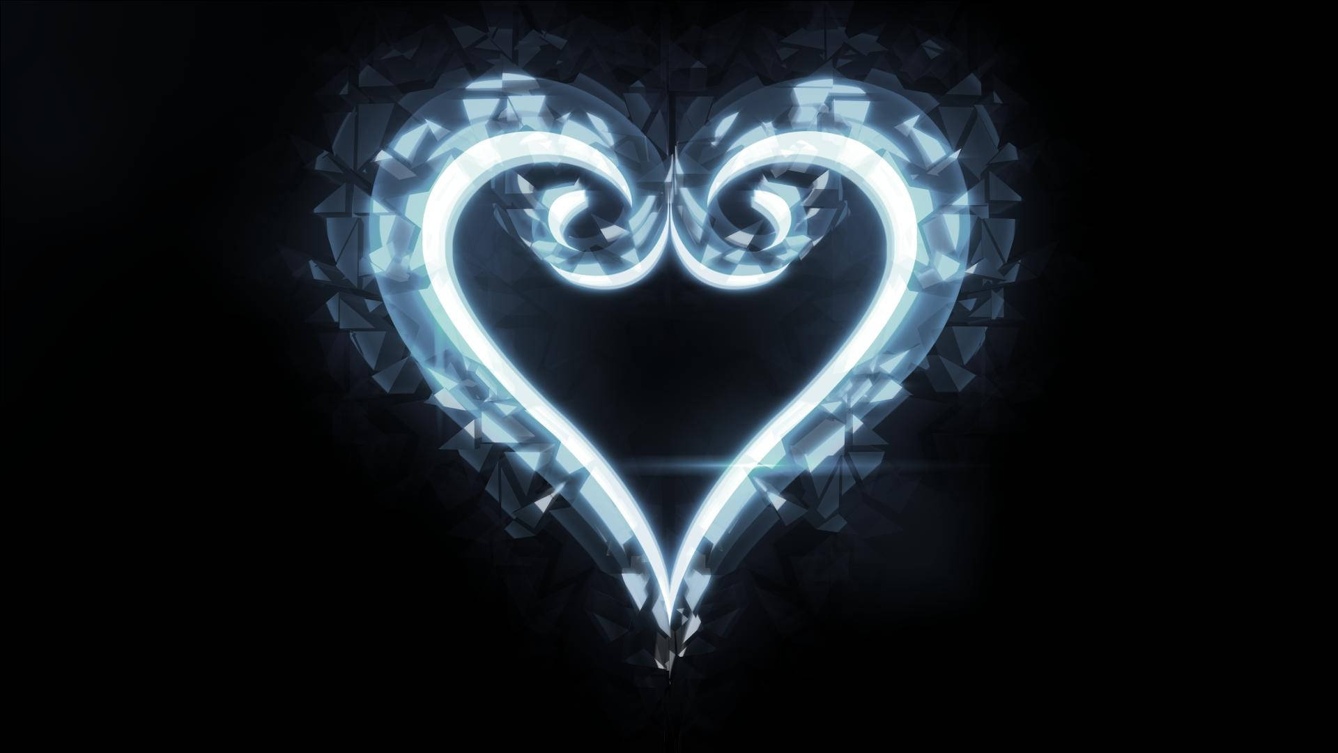Sjarmerende Kingdom Hearts-logo på skjerm