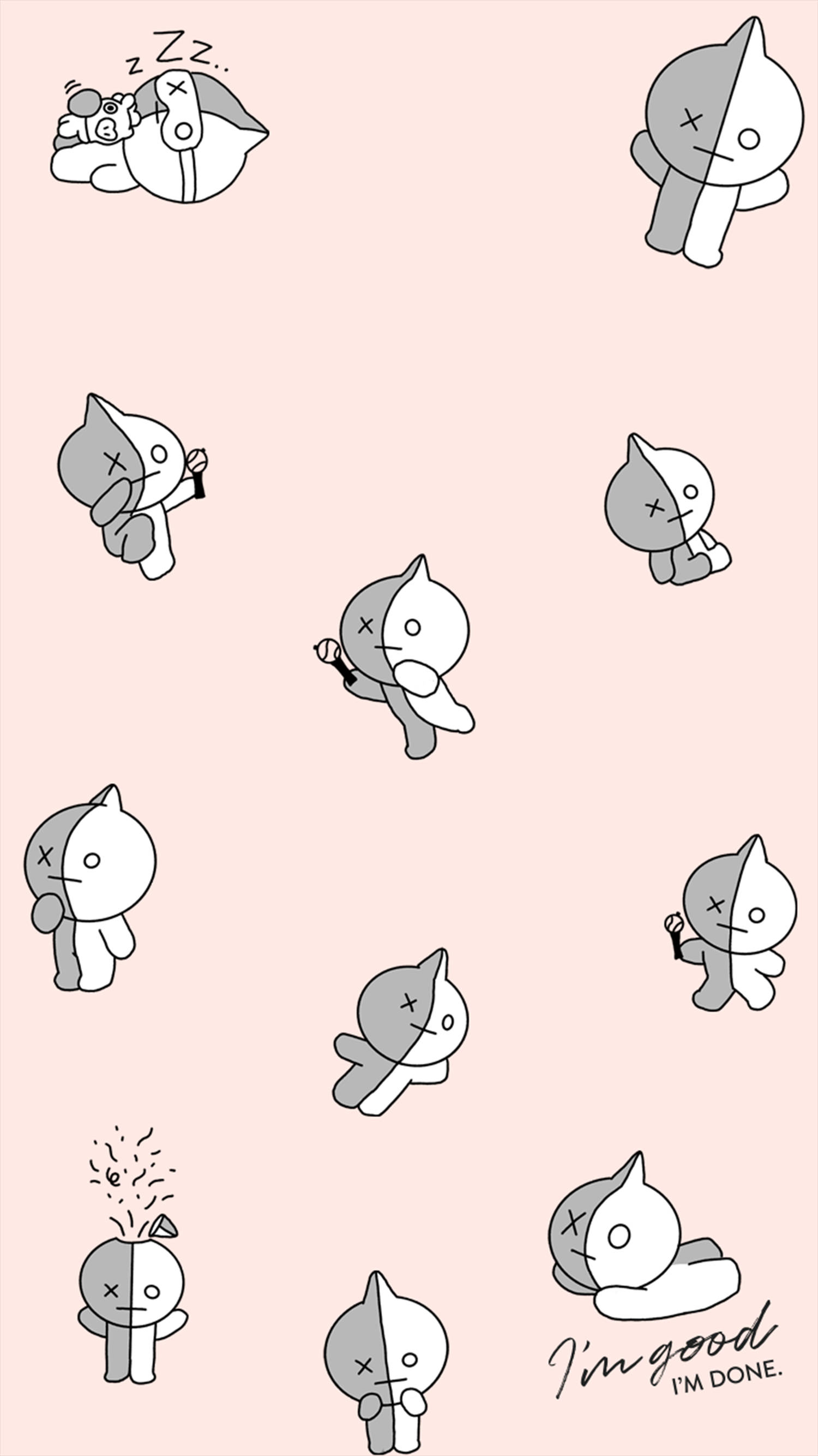 Sjarmerende Van BT21 Bakgrunner