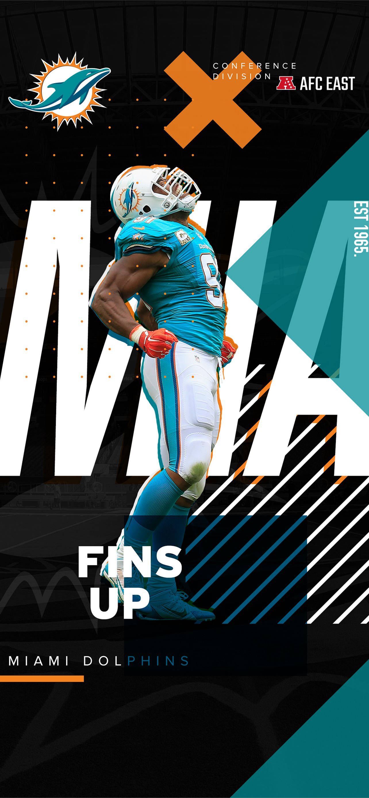 Sjekk ut denne fantastiske Miami Dolphins iPhone-bakgrunnen! Bakgrunner