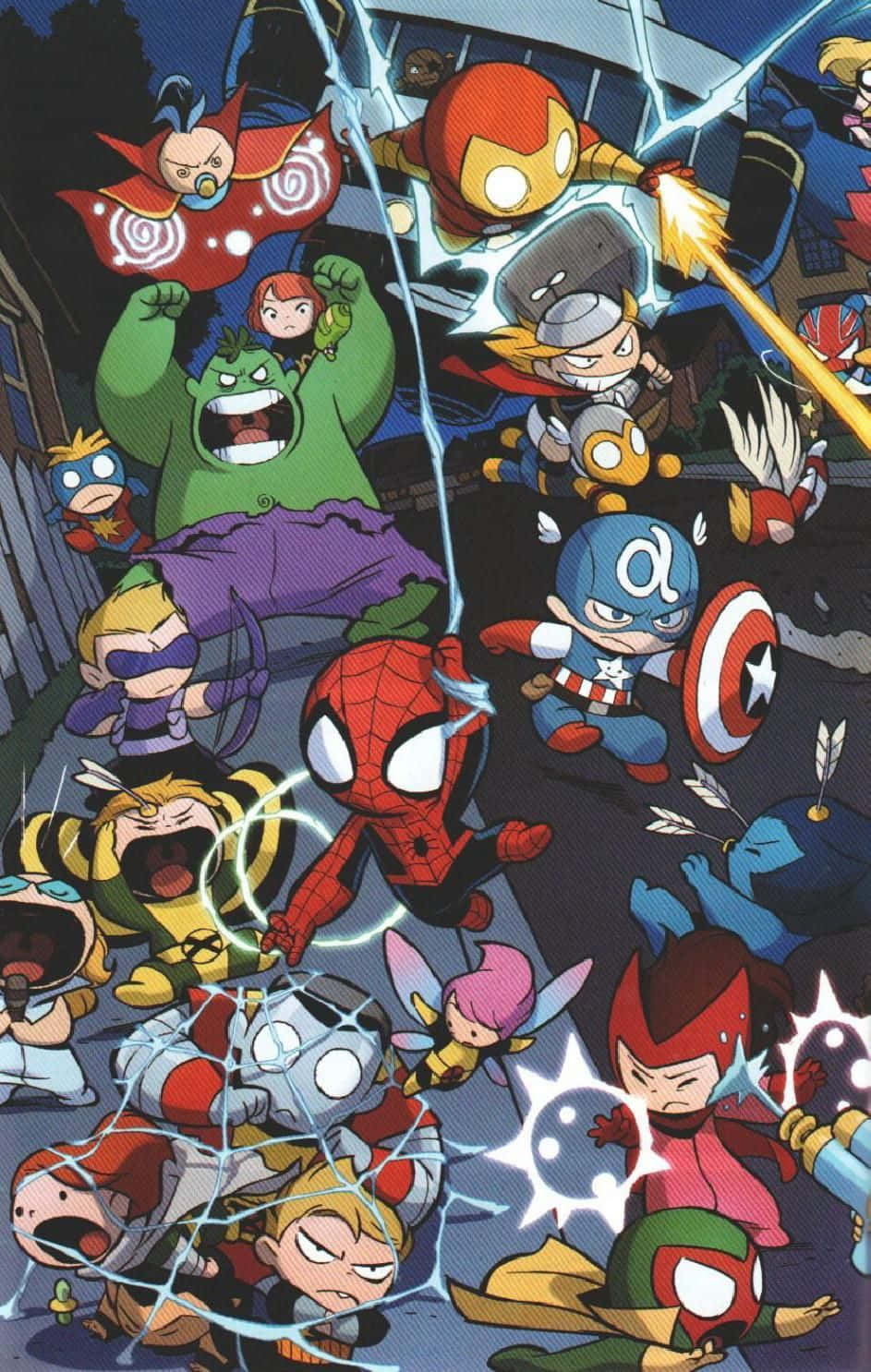 Skaff deg din Marvel Art iPhone nå. Bakgrunner