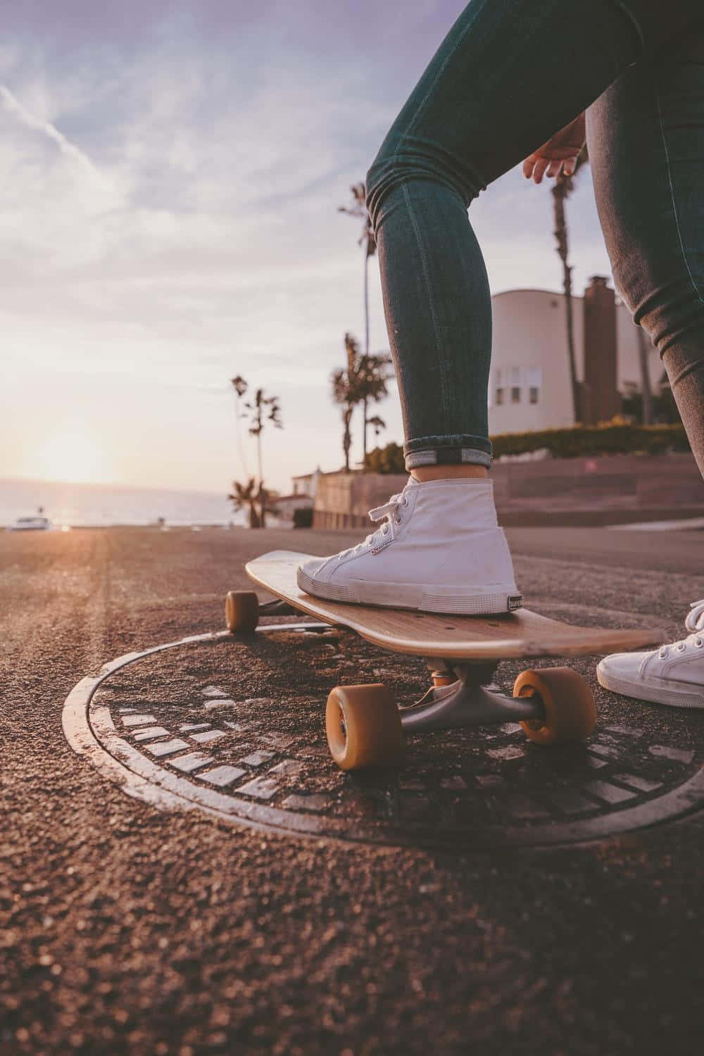 Skater-gutt som lever sitt beste liv Bakgrunner