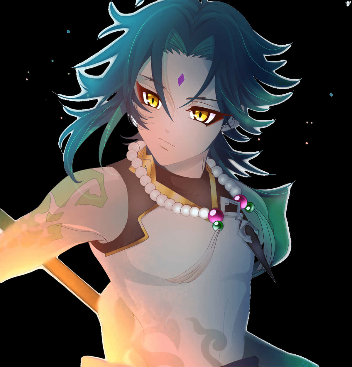 Skinnende Xiao PFP Bakgrunner
