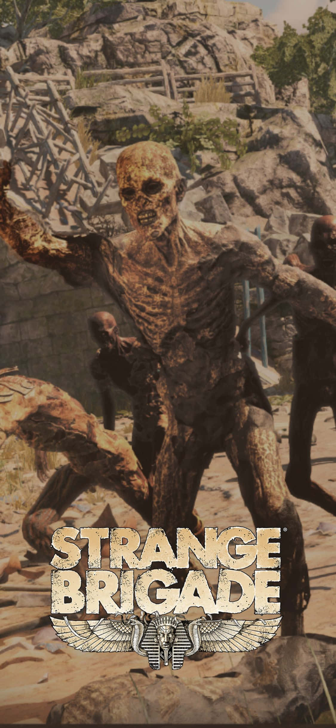 Skjelett Zombier iPhone X Strange Brigade Bakgrunn Bakgrunner