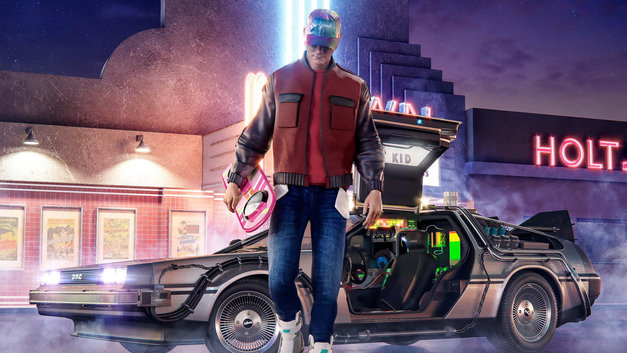 skjermbilde fra bilspillet Back to the Future Bakgrunner