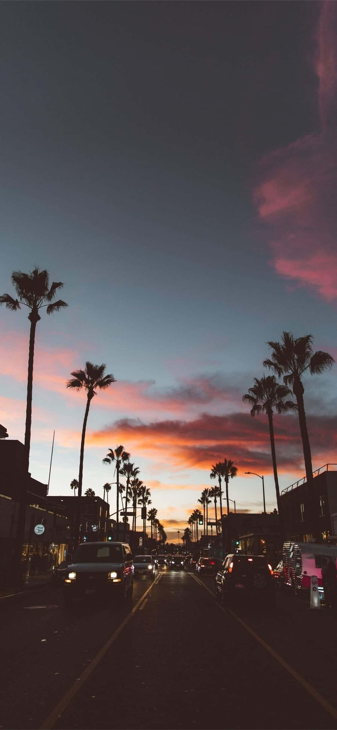 Skjønnheten i California fanget i en iPhone X Bakgrunner