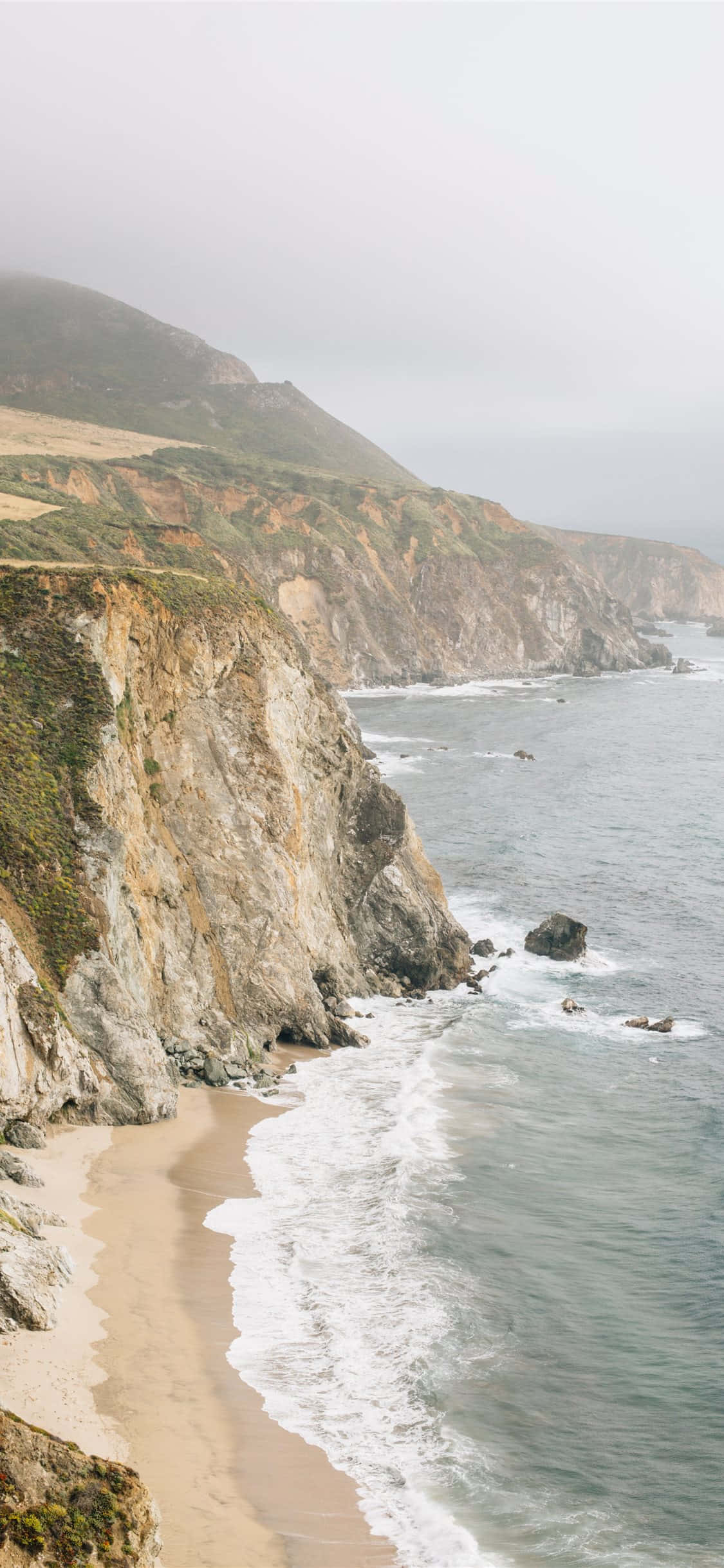 Skjønnheten ved Big Sur-kysten i California Bakgrunner
