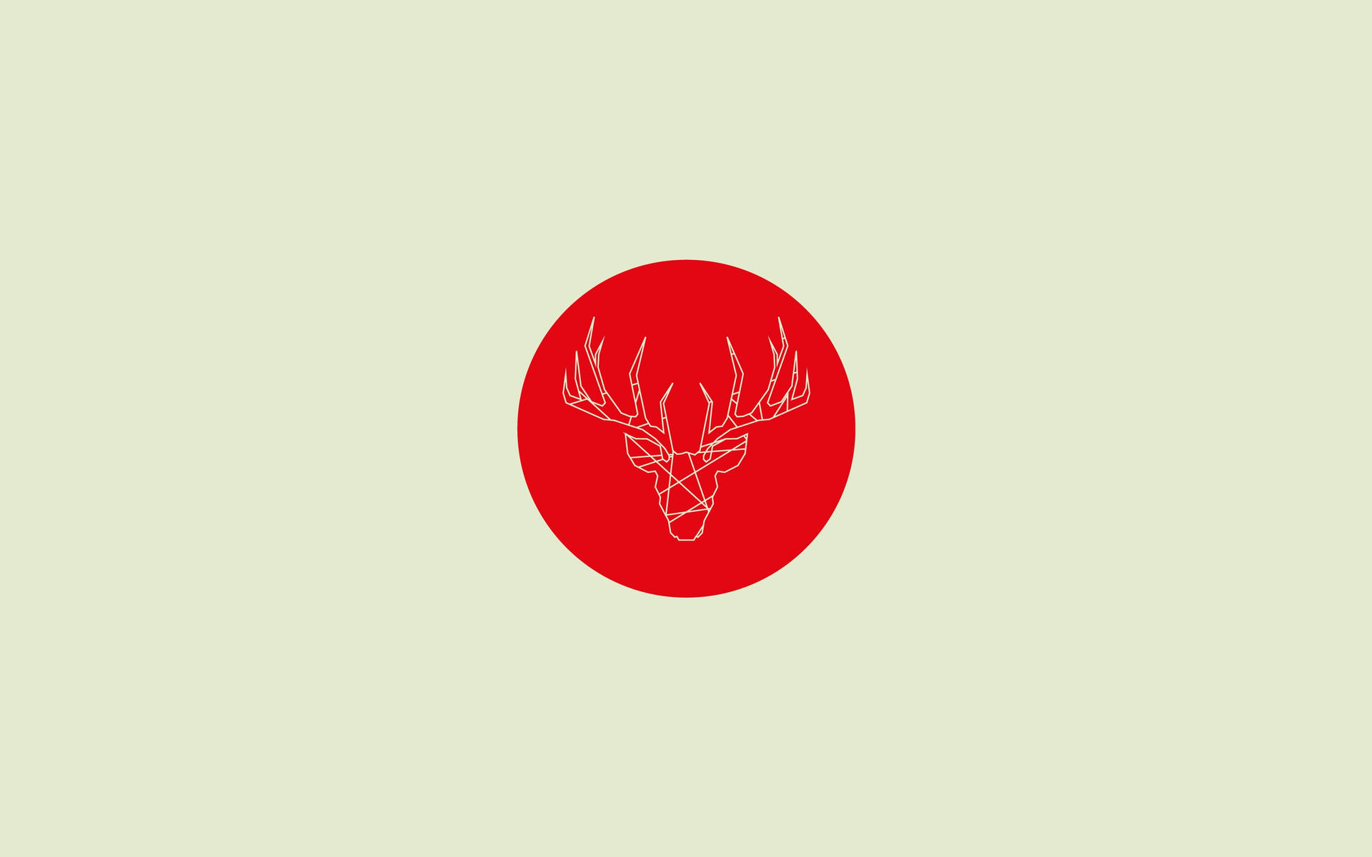 Minimalistisk hjortekunst bakgrunn