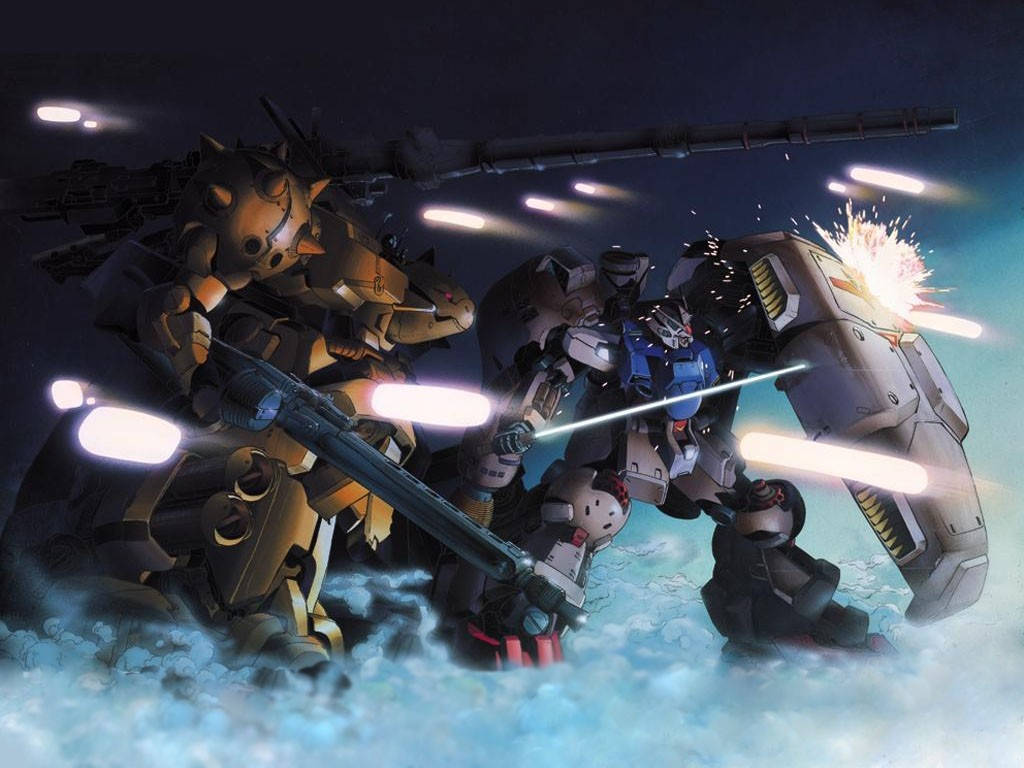 Skjoldende og Angripende Mobile Suit Gundam Bakgrunner