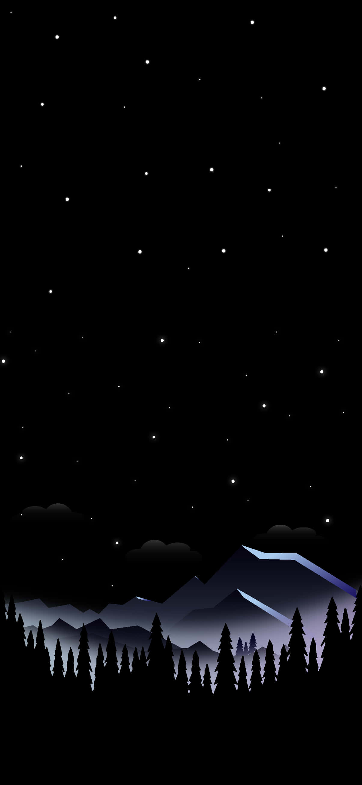 Skog Pixel 3XL AMOLED Bakgrunn Bakgrunner
