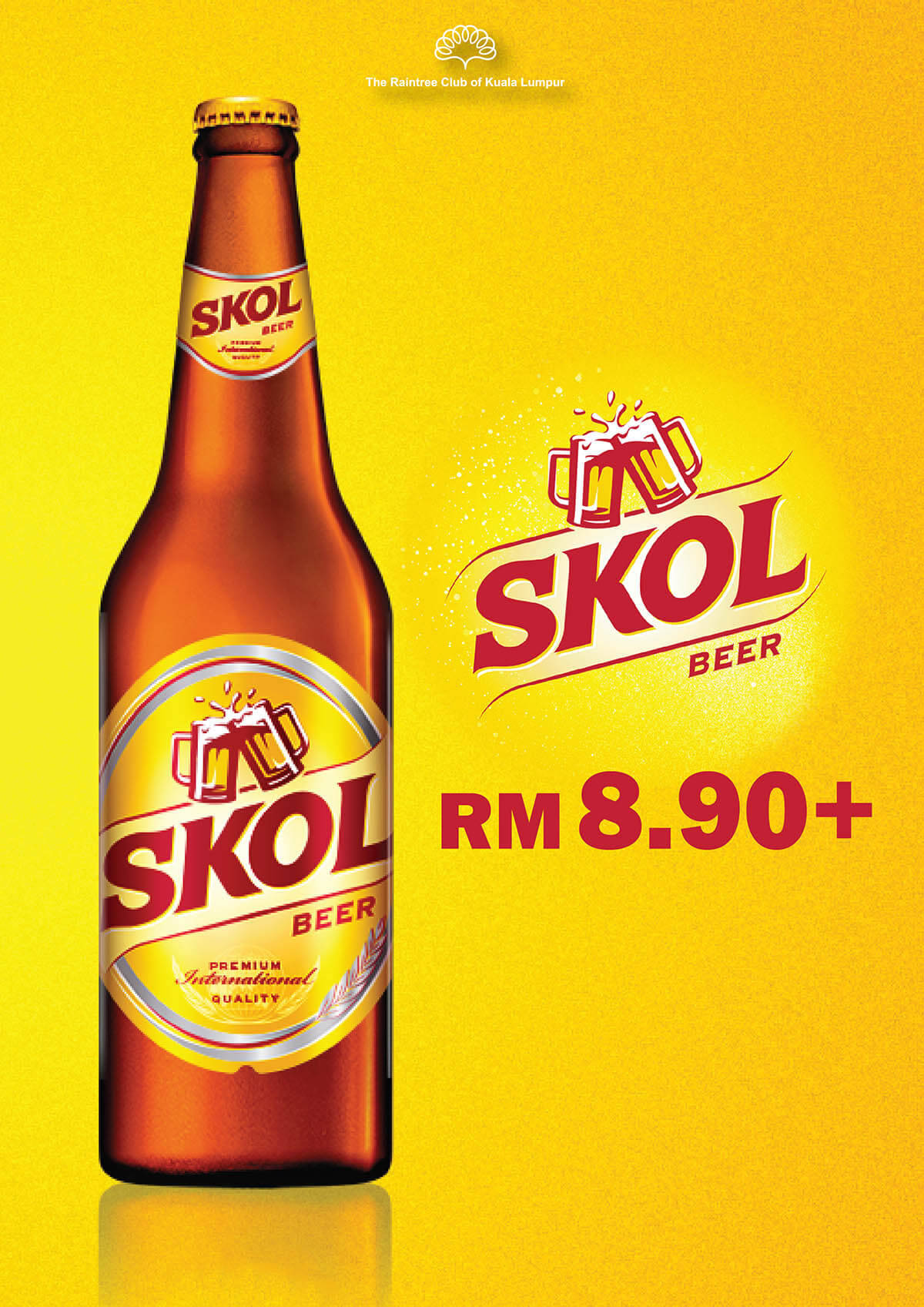 Skol-øl gul bakgrunn Bakgrunner