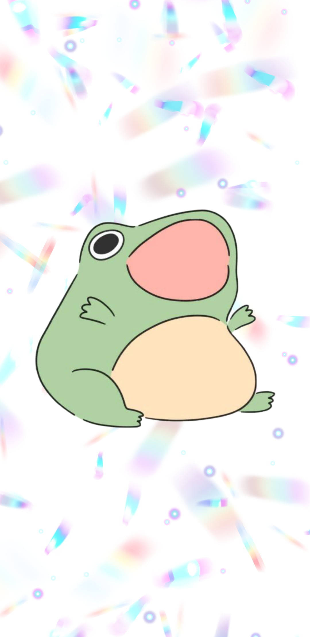 Skrikende frosk Kawaii iPad Bakgrunner