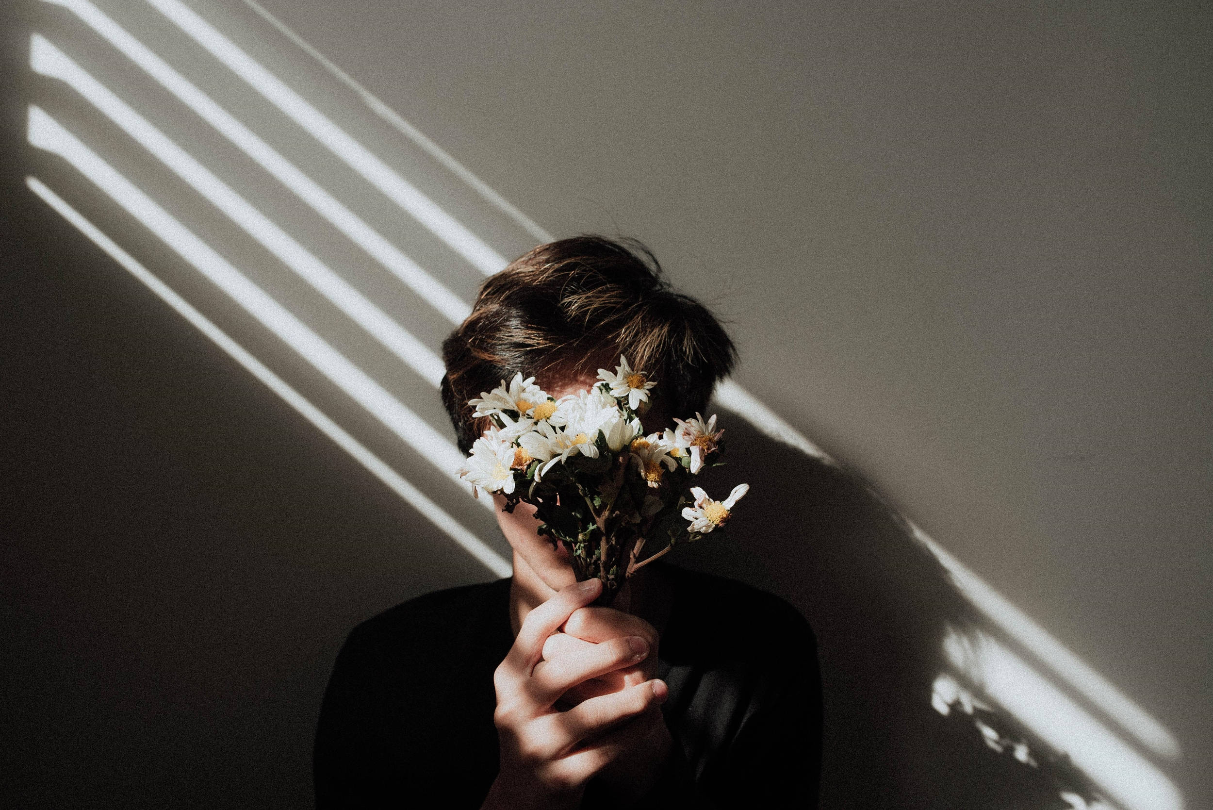Skrivebordsestetikk Mann Blomster Bakgrunner