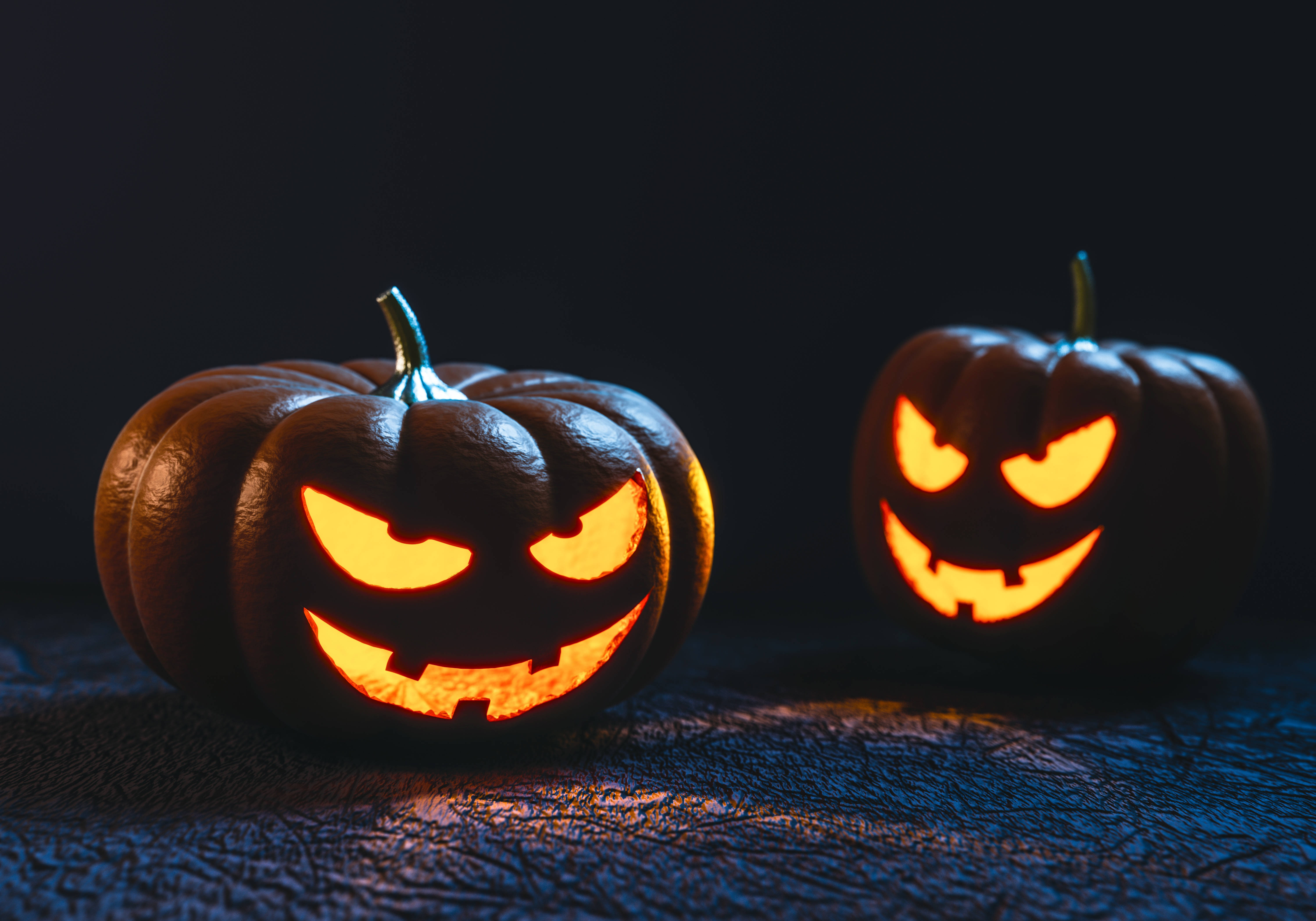 Skumle Halloween-gresskar Bakgrunner