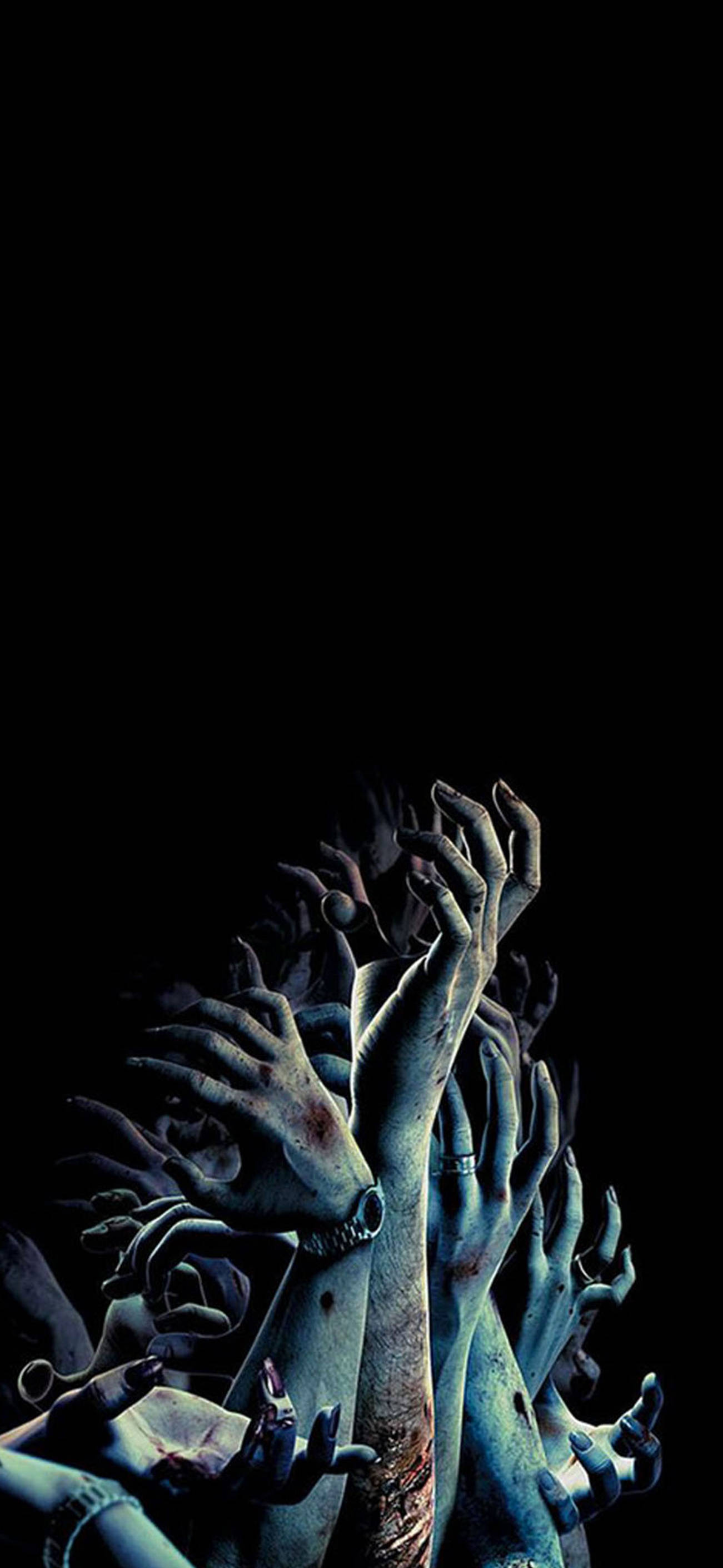 Skumle Halloween-hender til iPhone Bakgrunner