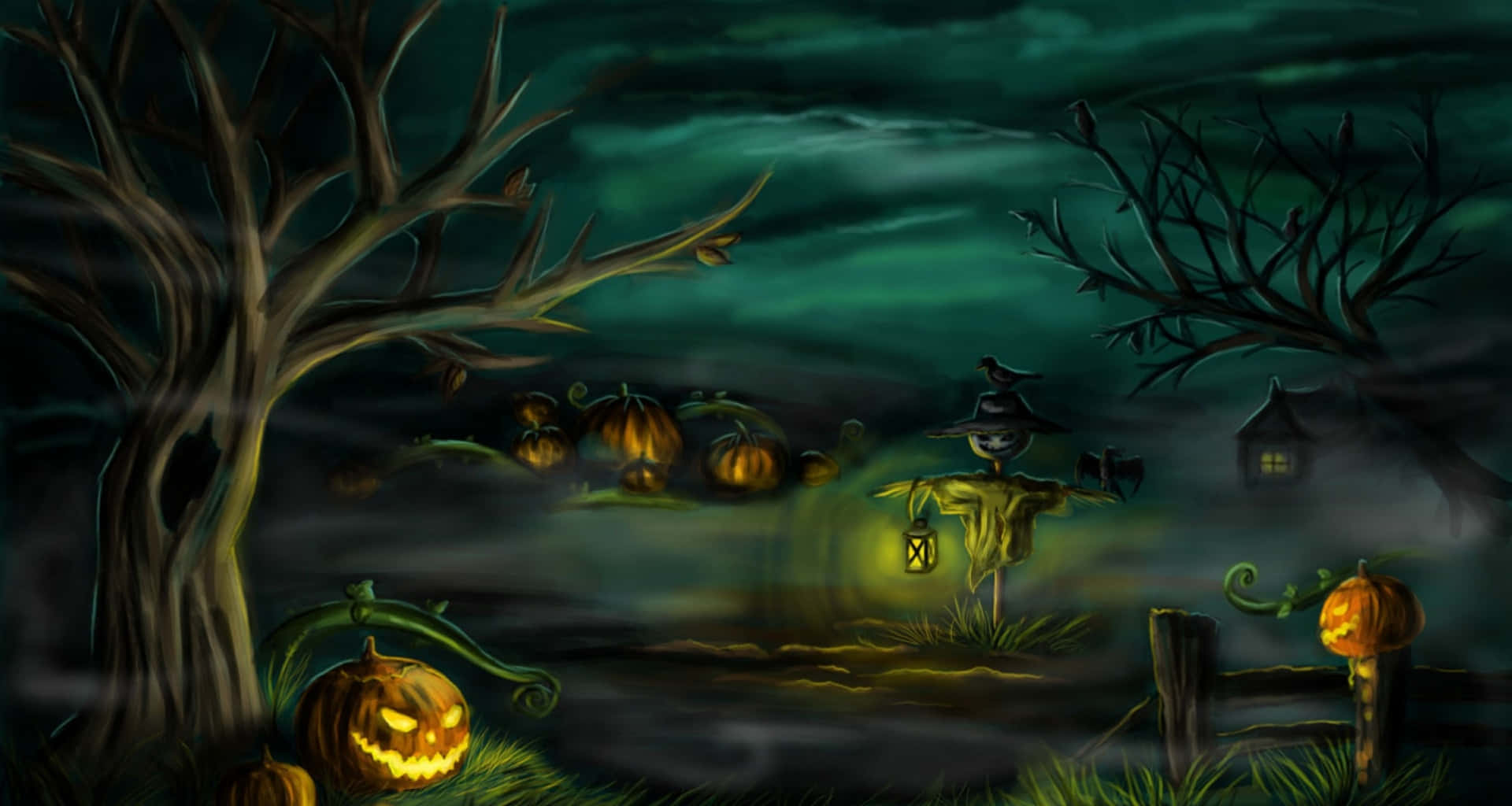 Skumle Halloween-bilder Bakgrunner