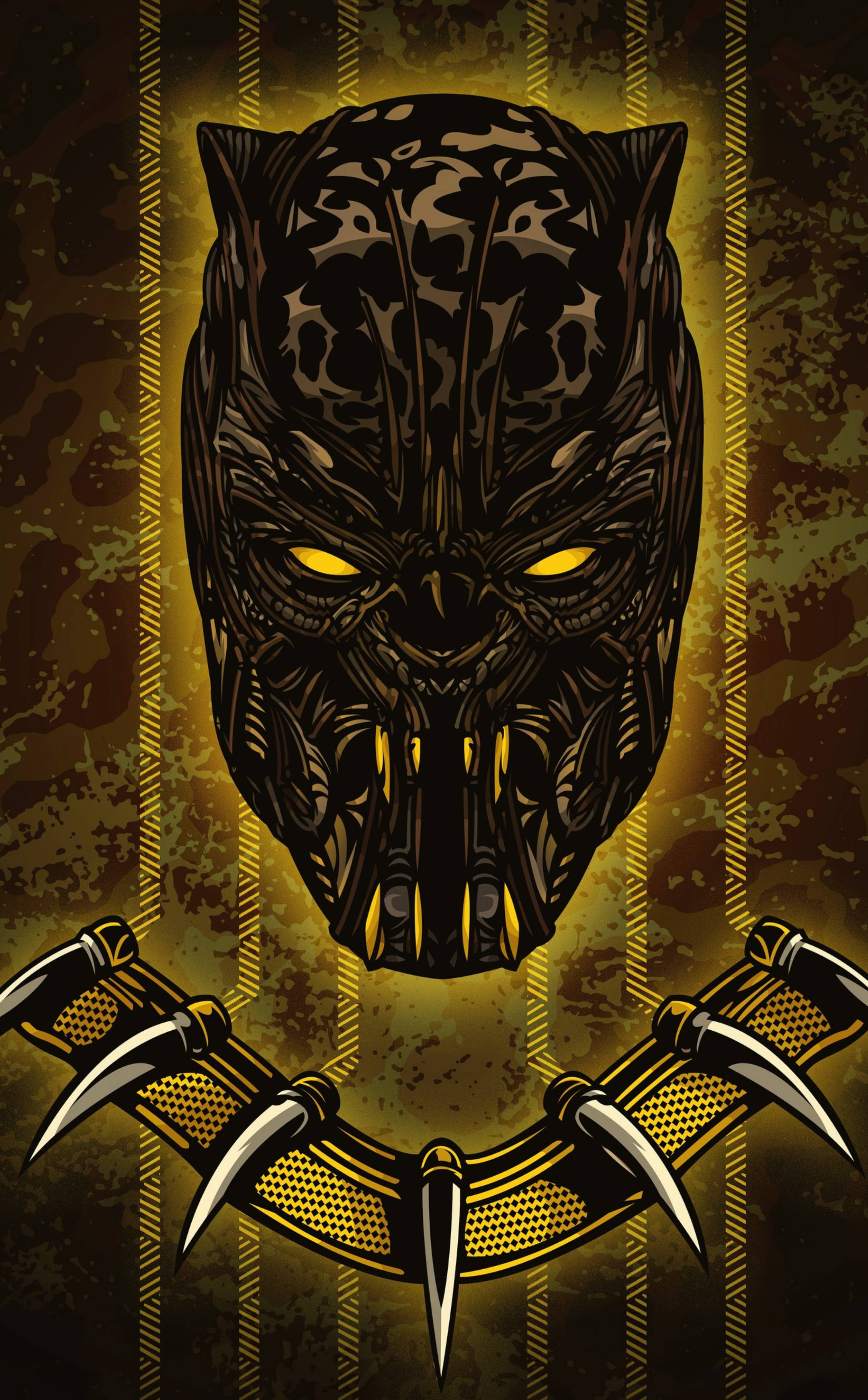 Skummel Golden Jaguar Killmonger Bakgrunner