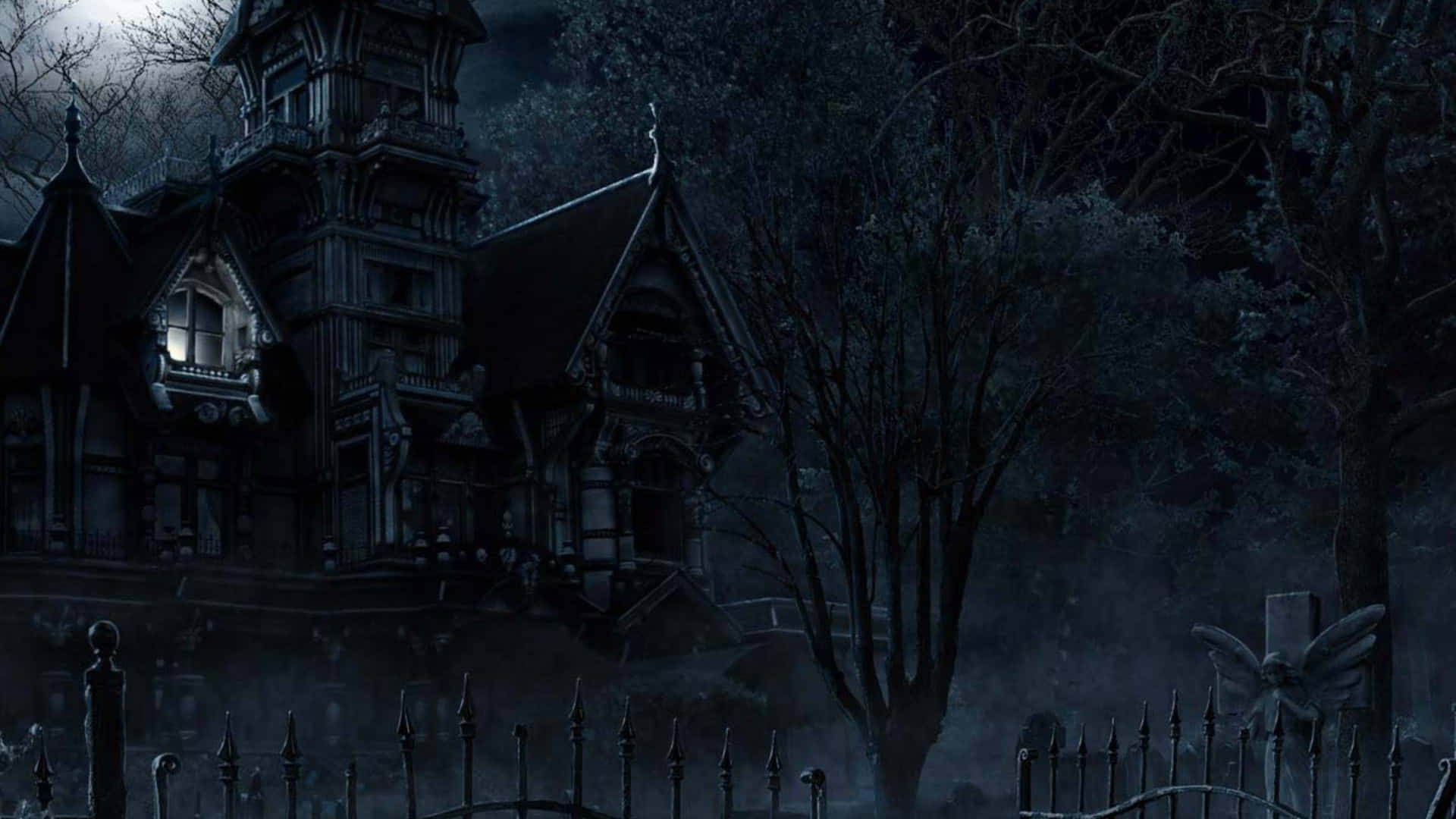 Skummel Halloween-bakgrunn Bakgrunner