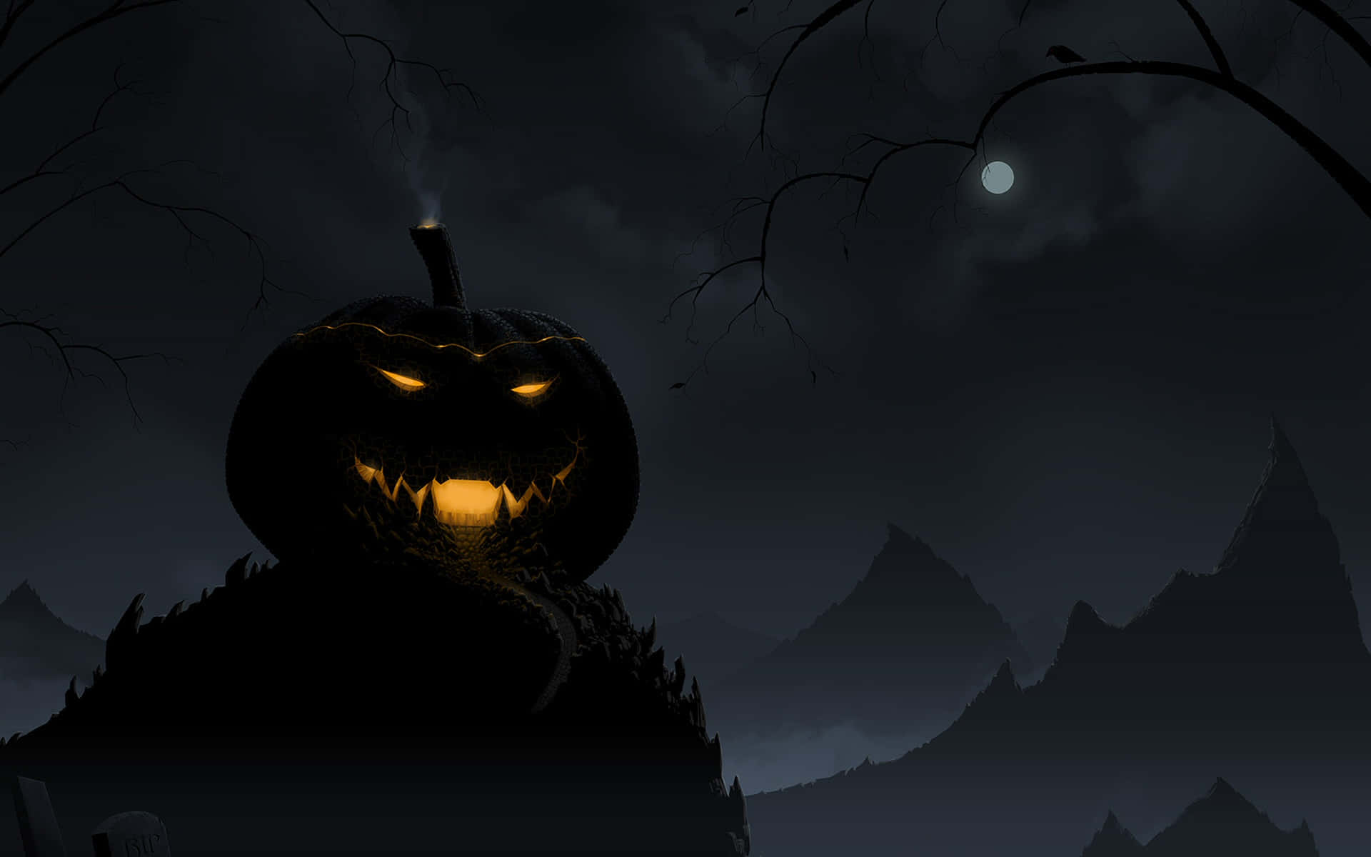 Skummel Halloween-bakgrunn Bakgrunner