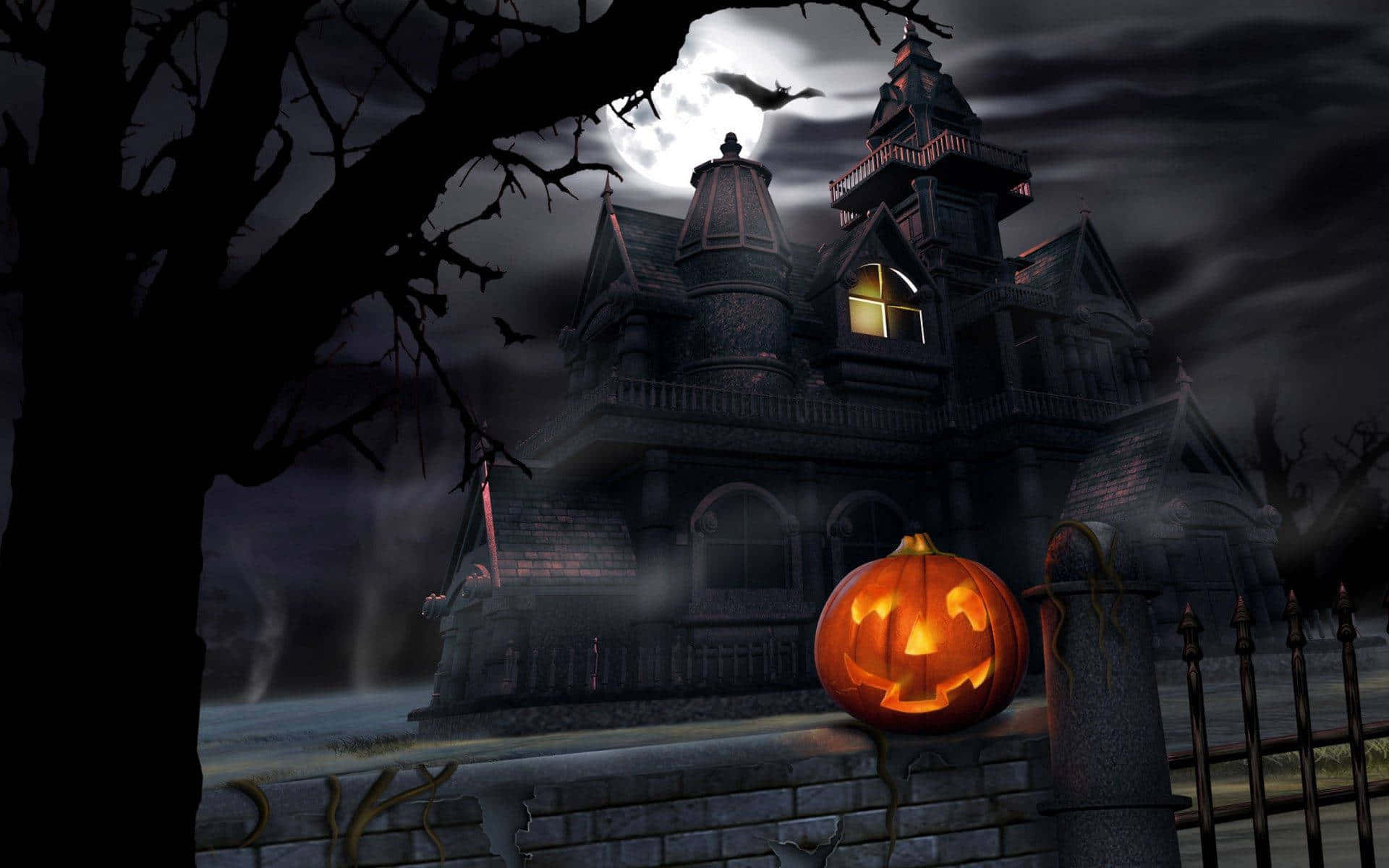 Skummel Halloween-bakgrunn Bakgrunner