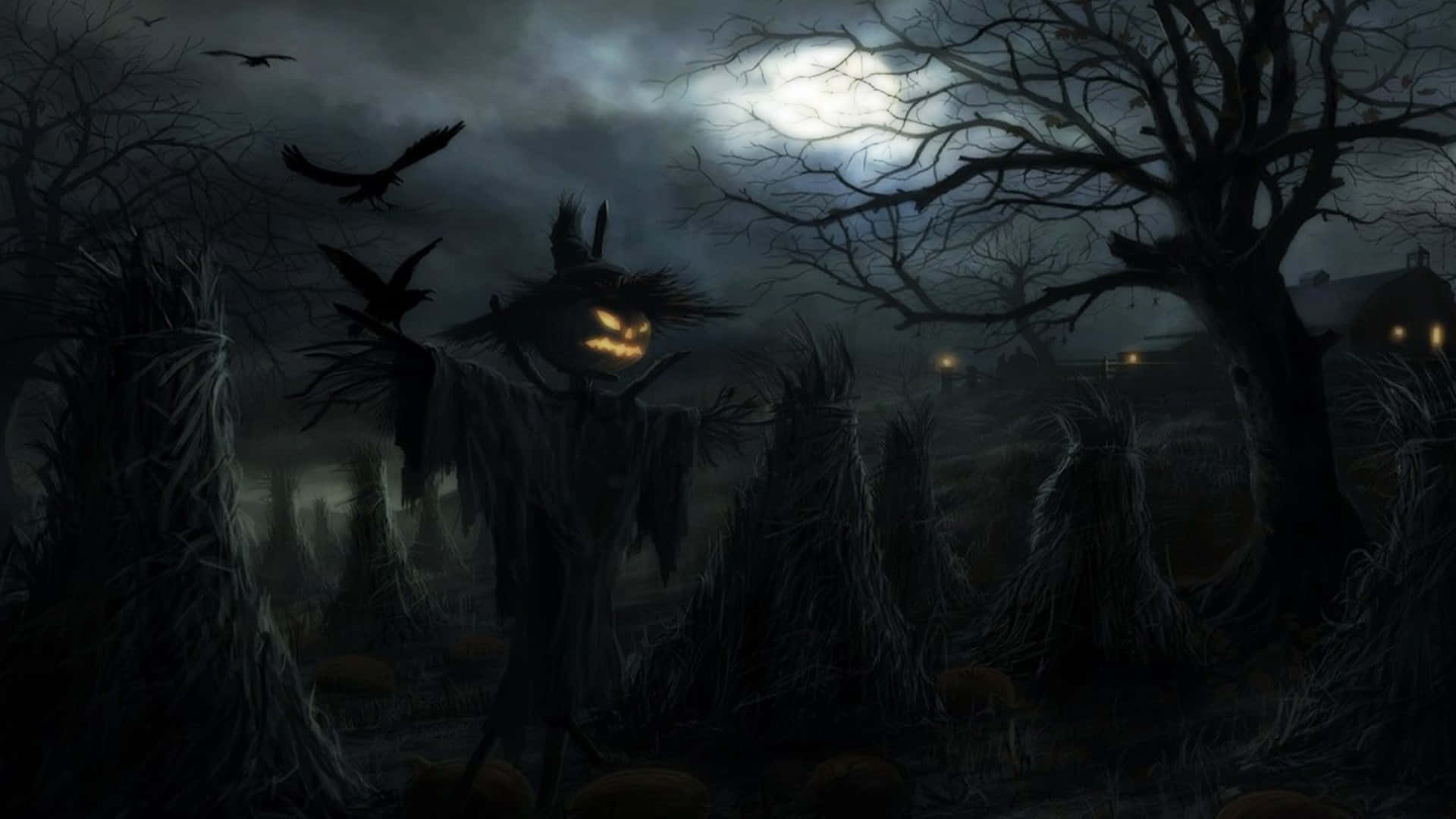 Skummel Halloween-bakgrunn Bakgrunner