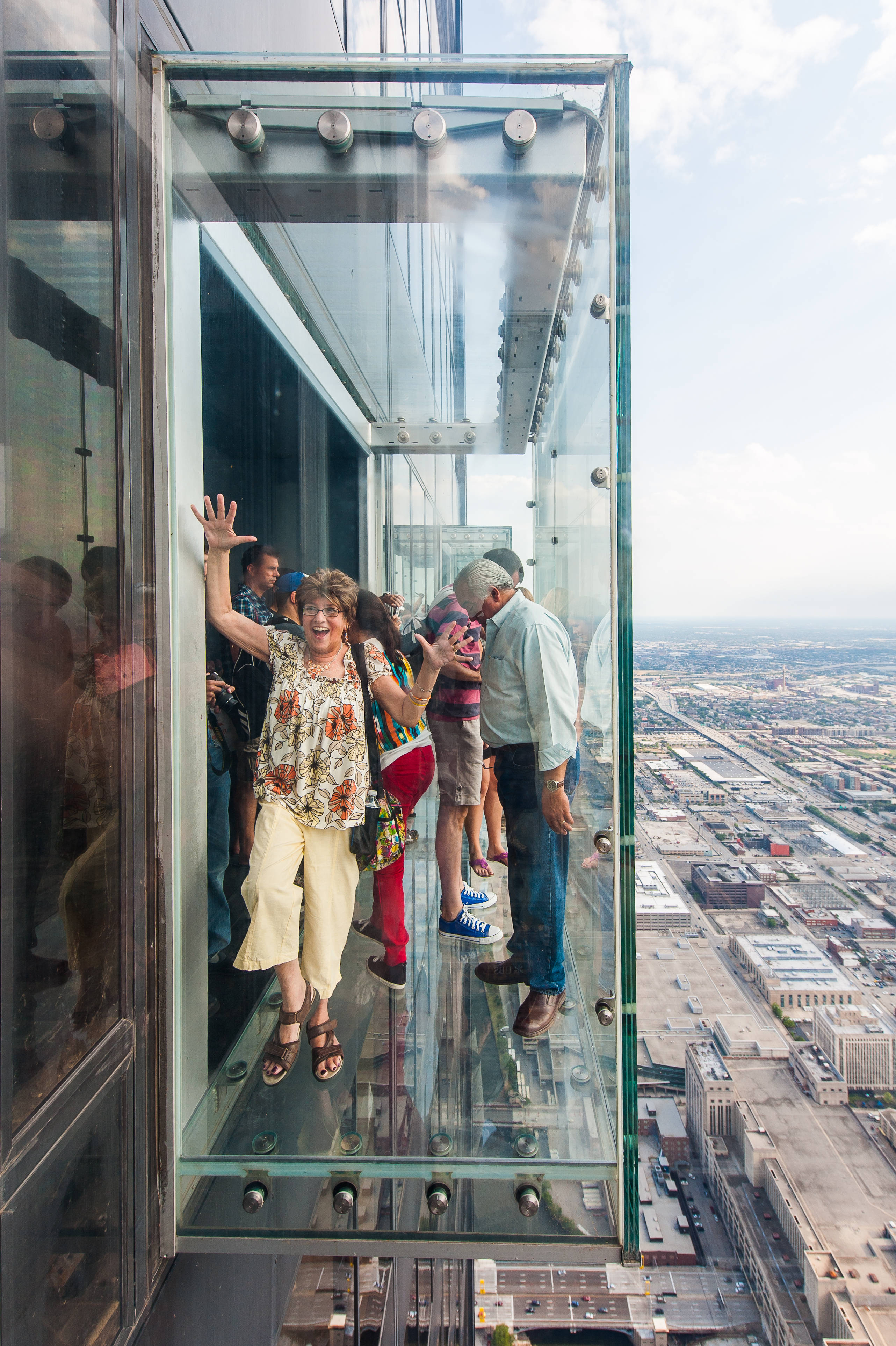 Skydeck Chicago Willis Tower Bakgrunner