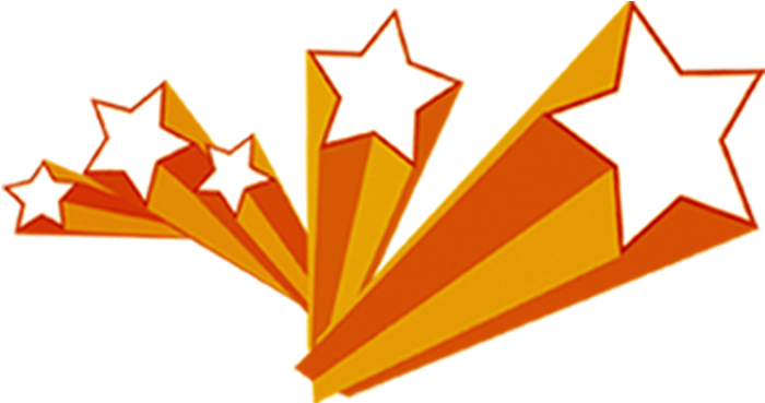 Skyte stjerner Clipart Bakgrunner