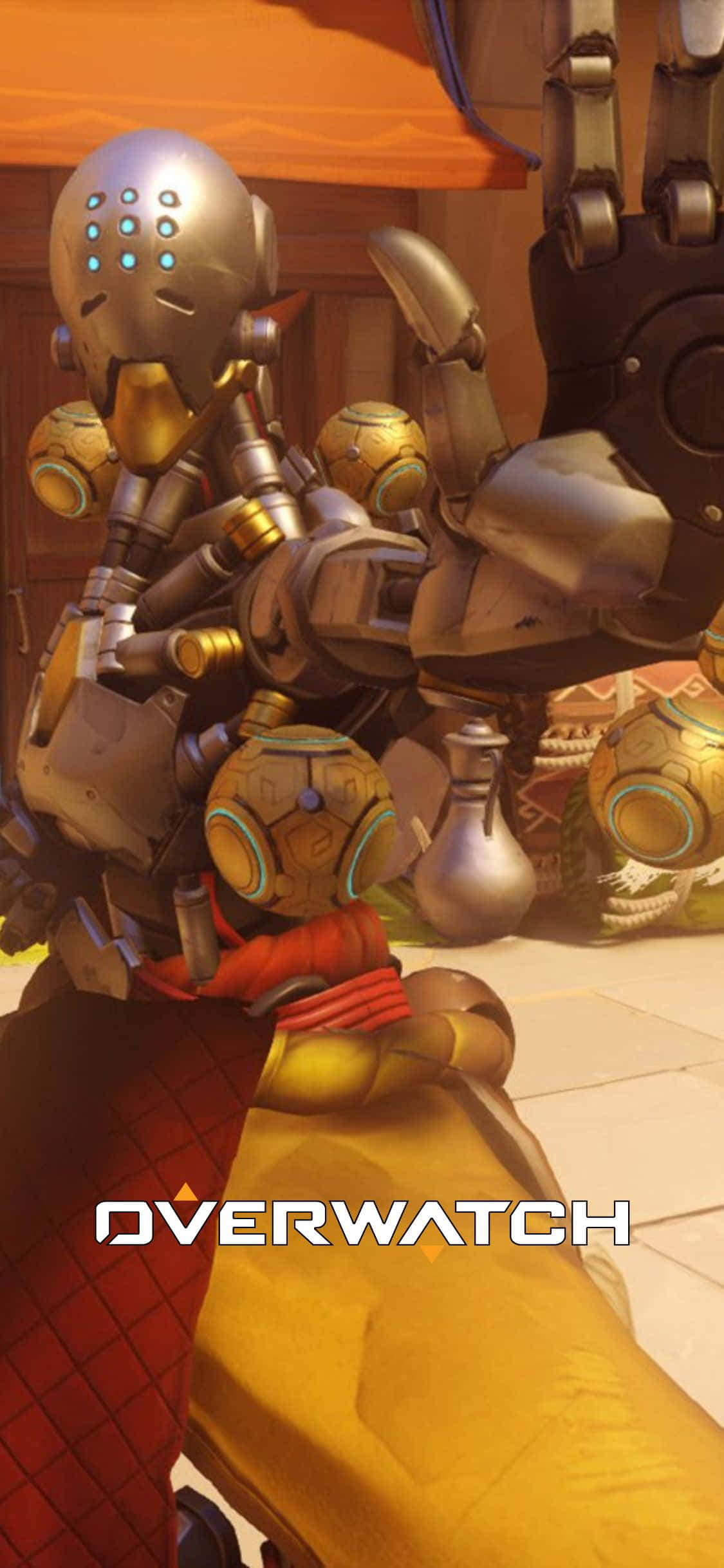 Slå på Overwatch og kjemp deg til seier med den elegante iPhone X. Bakgrunner