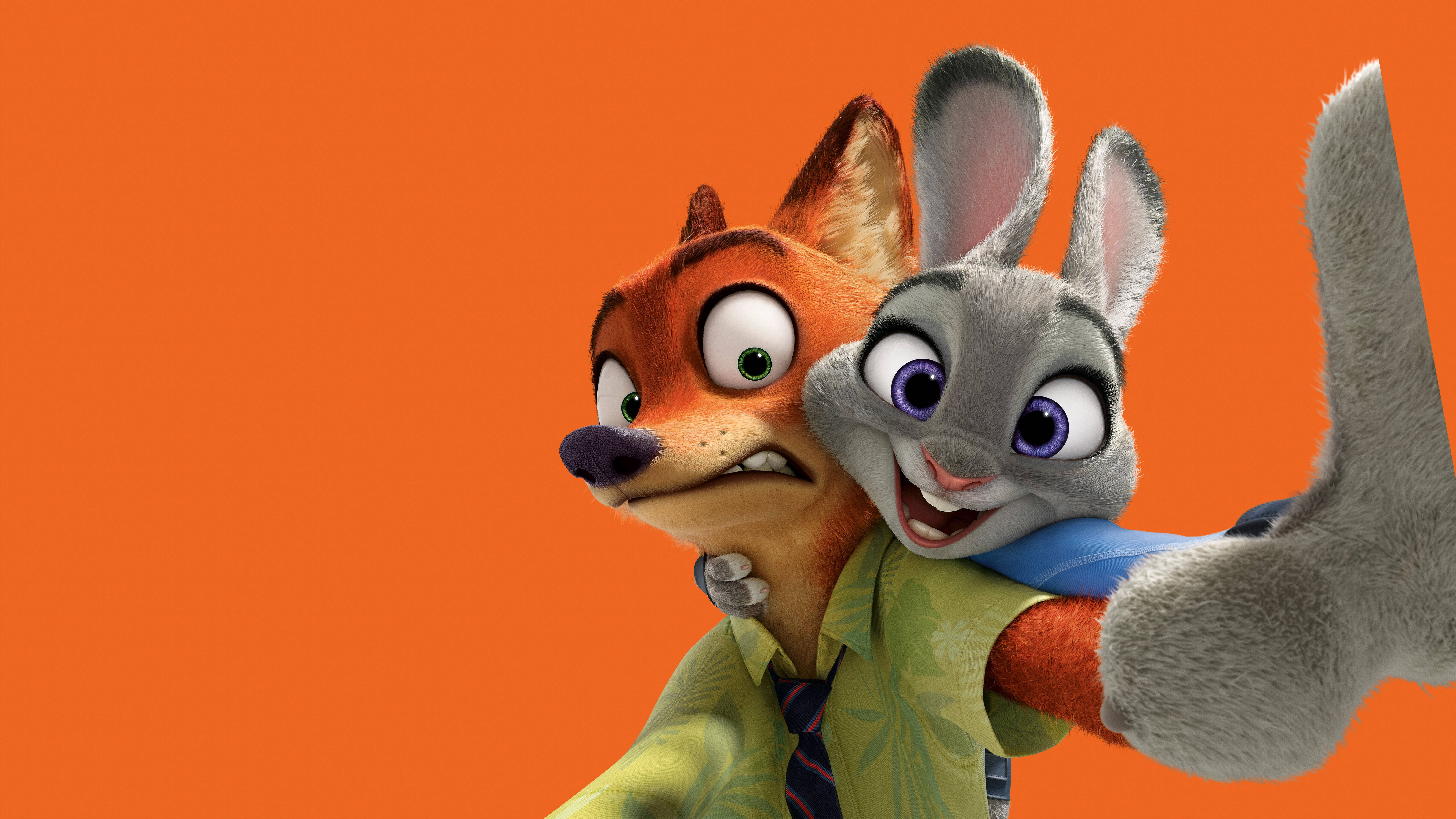 Slående 8K Ultra HD skrivebordsbakgrunn fra Zootopia Bakgrunner