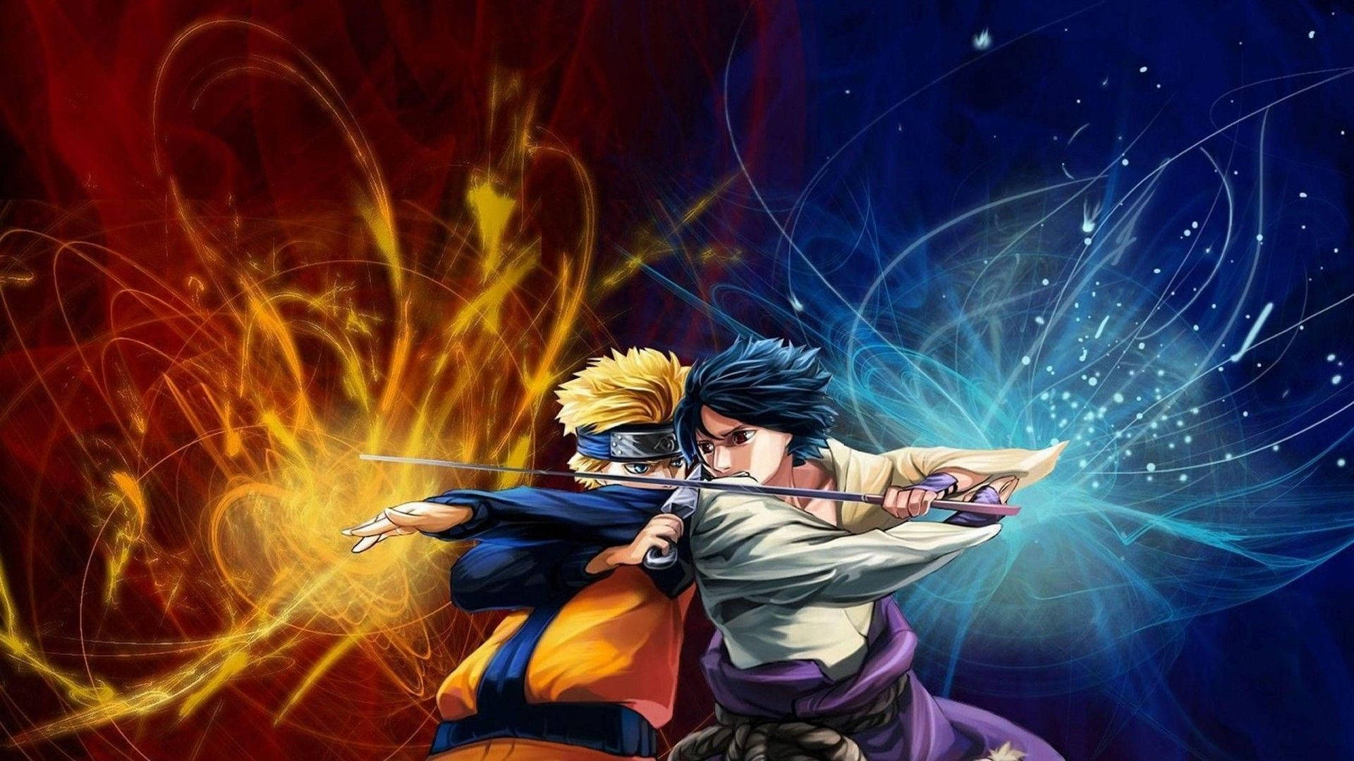 Slaget mellom Sasuke og Naruto Laptop Bakgrunner