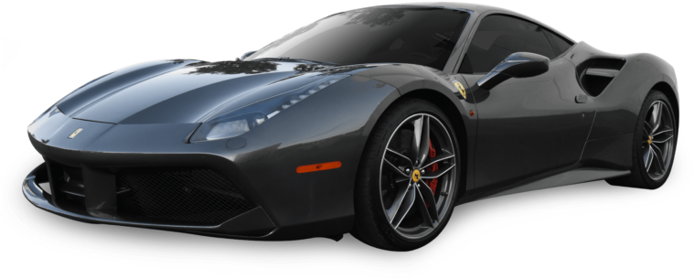 Slank svart Ferrari-superbil Bakgrunner
