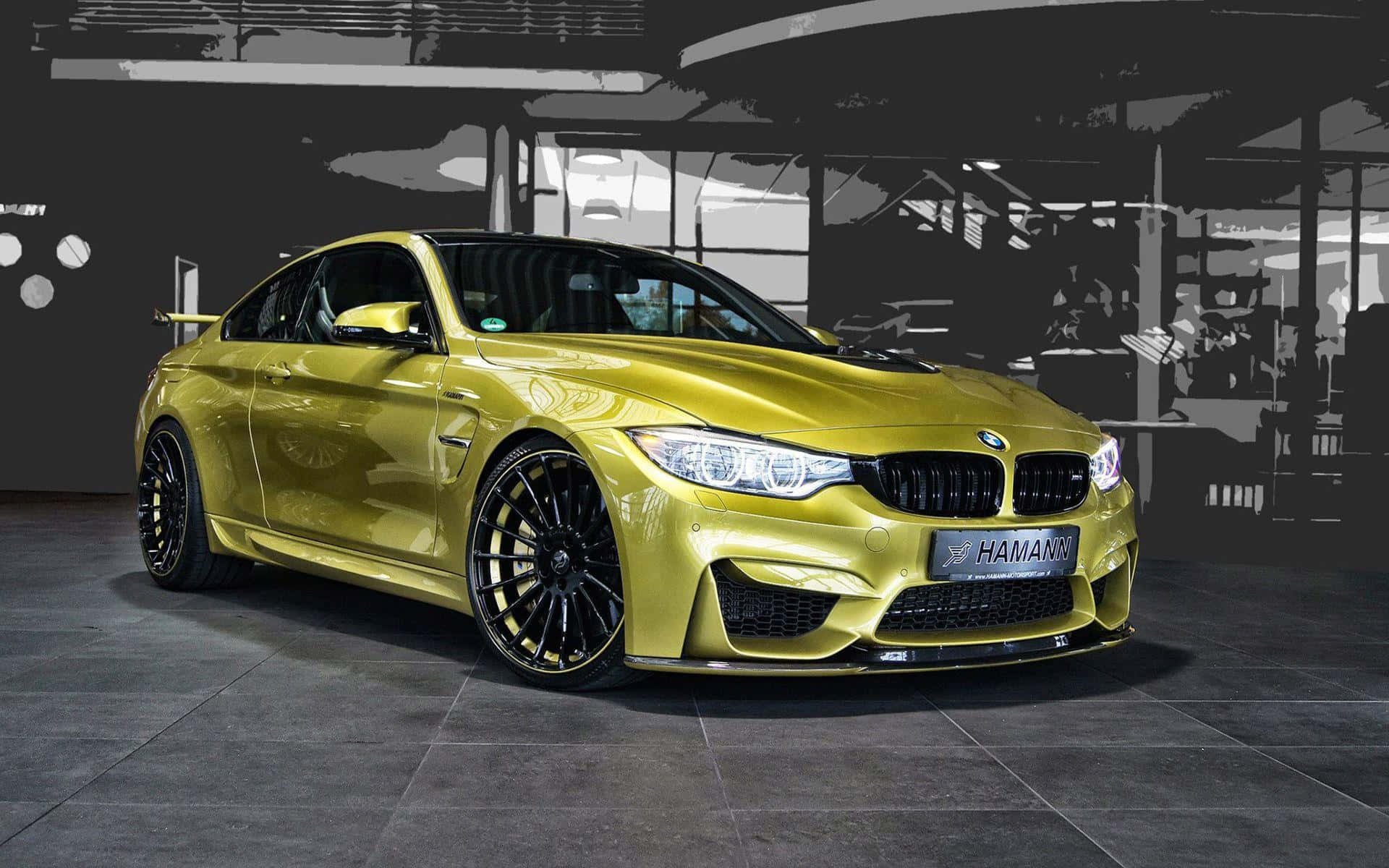 Sleek Custom Tuned Car i aksjon Bakgrunner
