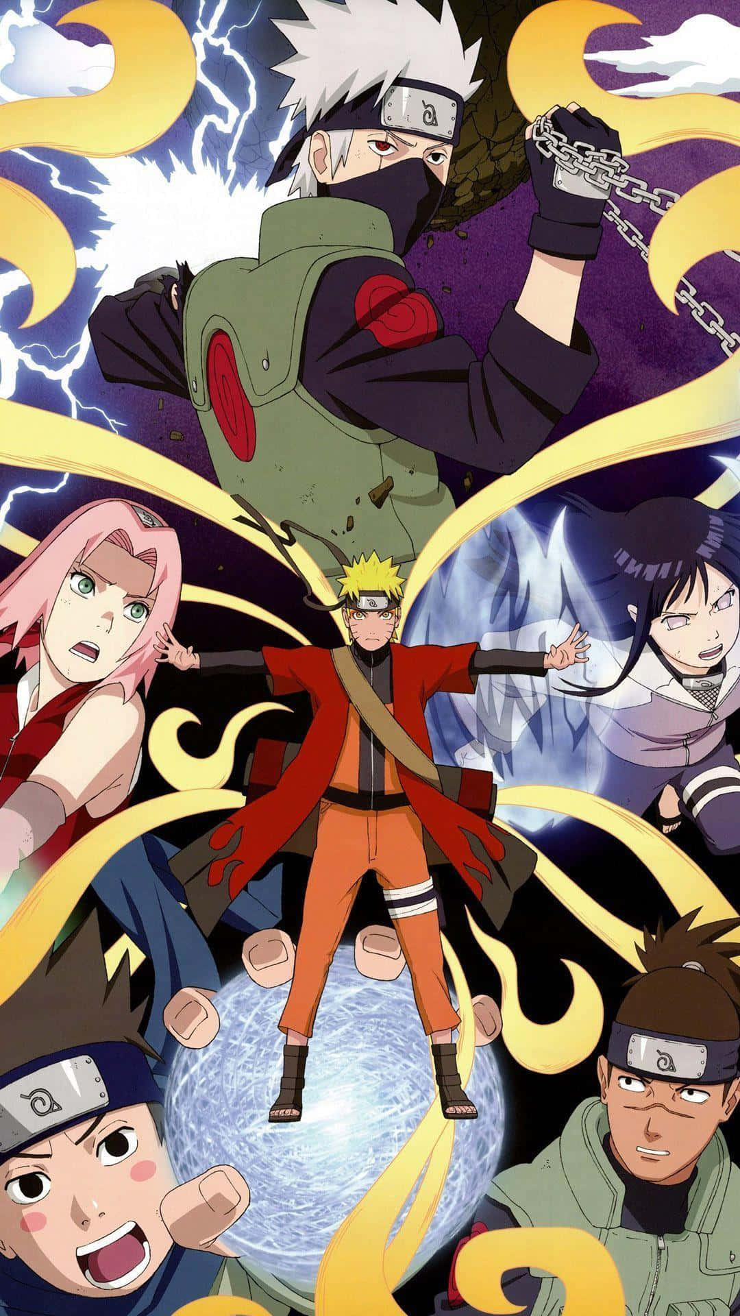Slipp kraften løs - Naruto Uzumaki-telefonbakgrunn Bakgrunner