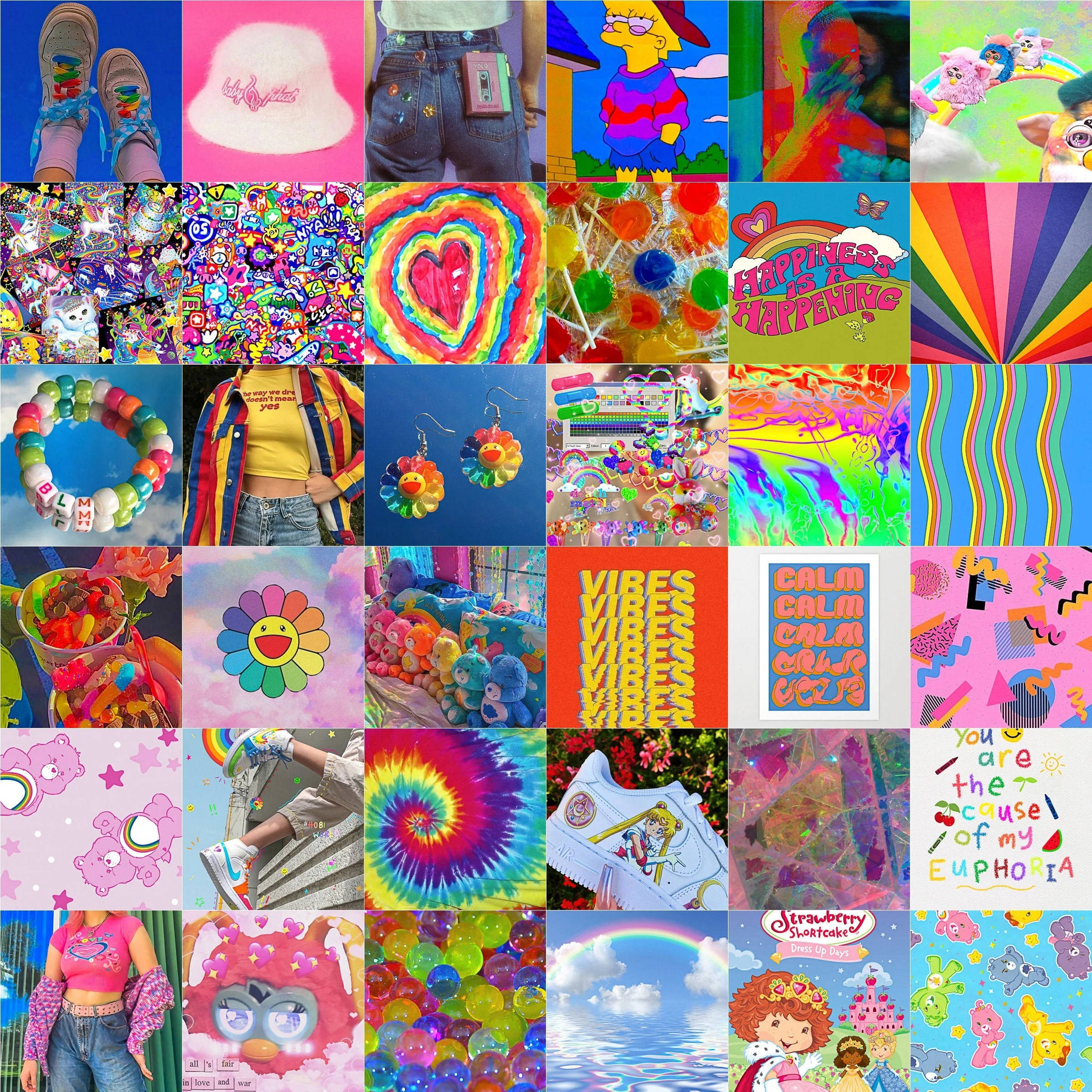 Slipp kreativiteten løs – en indie-estetisk collage Bakgrunner