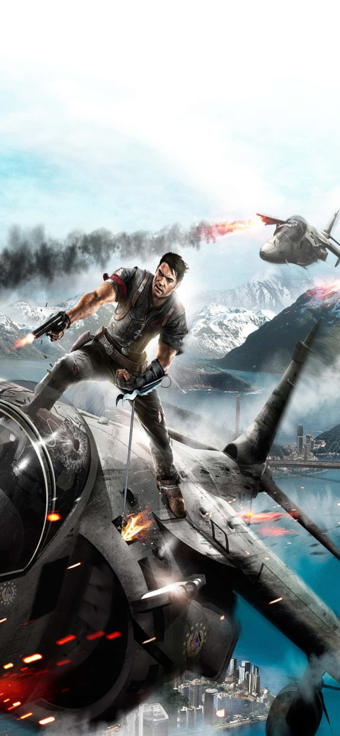 Slipp løs kaos med iPhone X og Just Cause 4 Bakgrunner