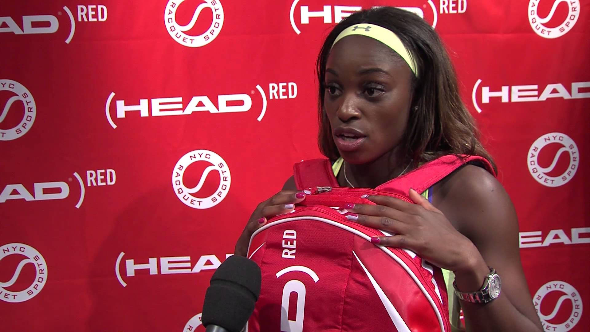 Sloane Stephens holder Head-veske Bakgrunner
