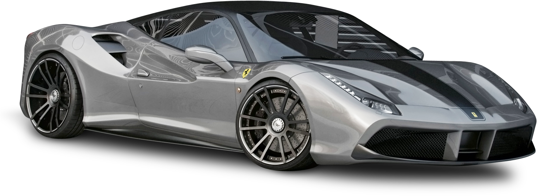 Sølv Ferrari Sportsbil Bakgrunner