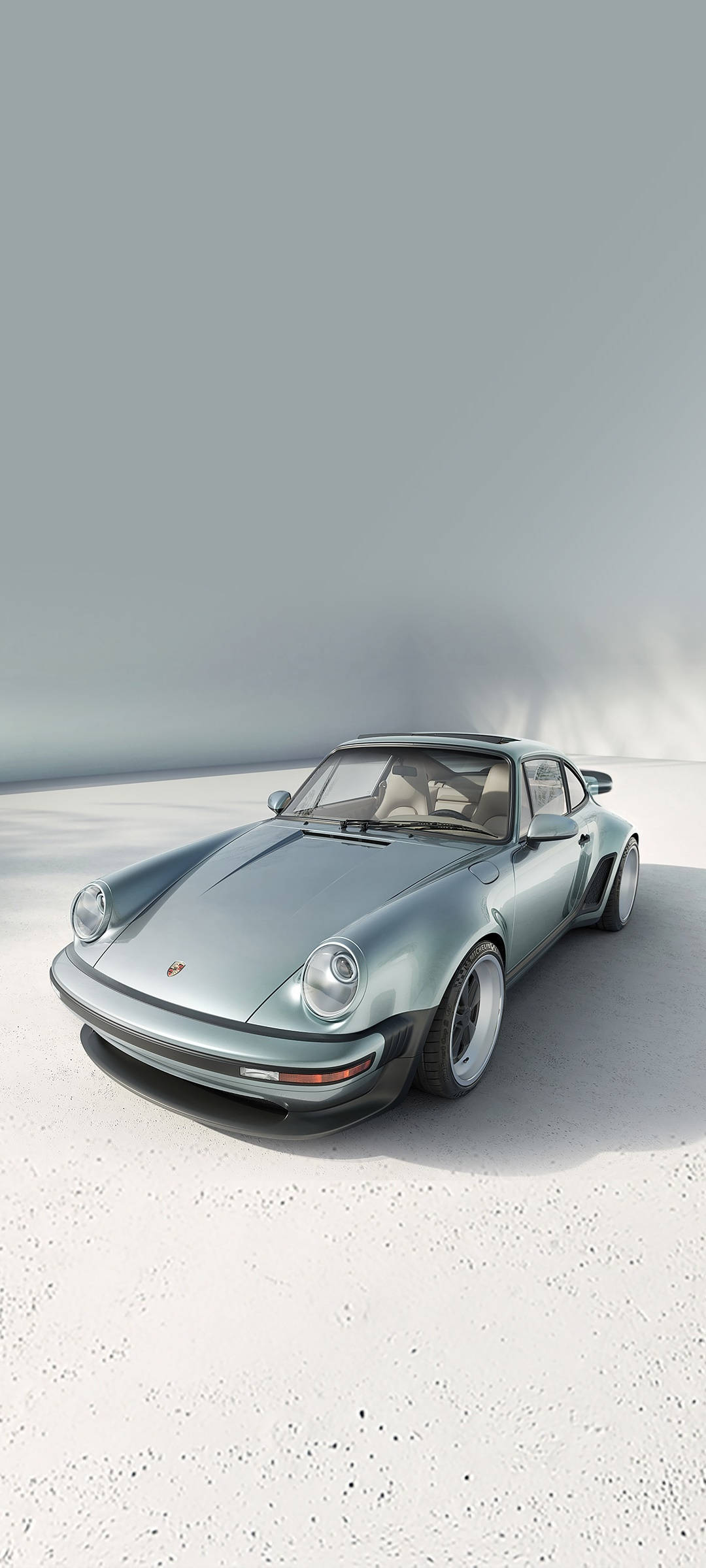 Sølvfarget Porsche 911 Bakgrunner