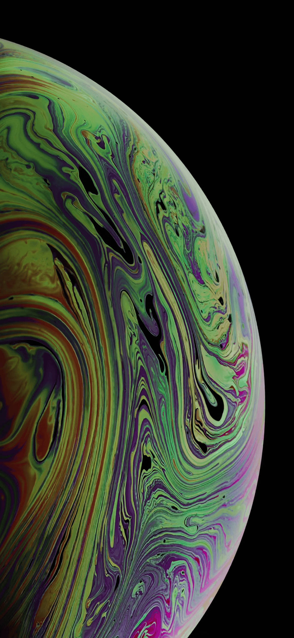 Smaragdjord iPhone Xs Bakgrunner