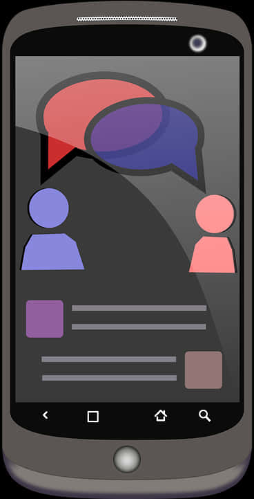 Smarttelefon-chatgrensesnitt vektor Bakgrunner