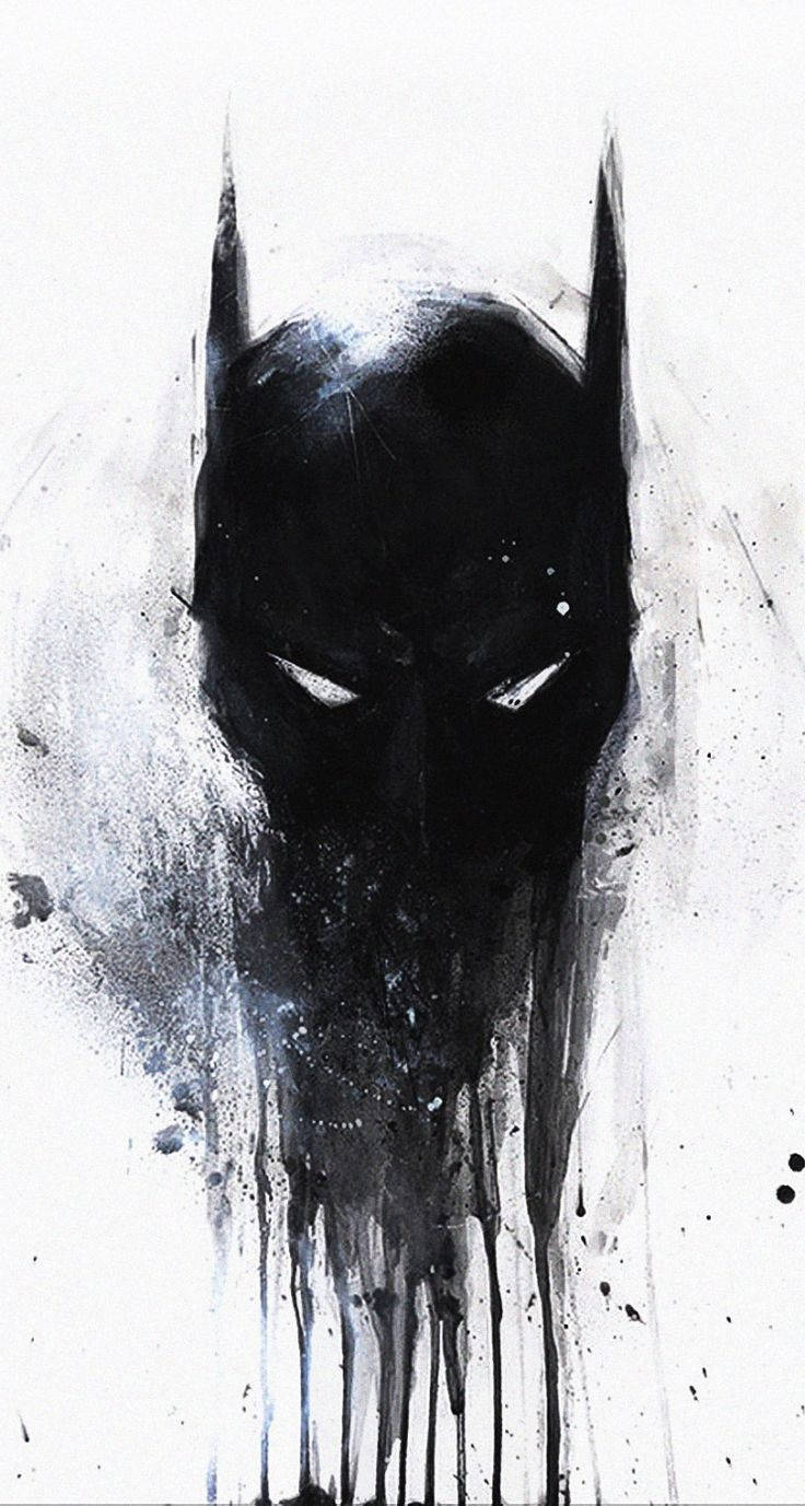 Smeltende Batman-maleri bakgrunnsbilde