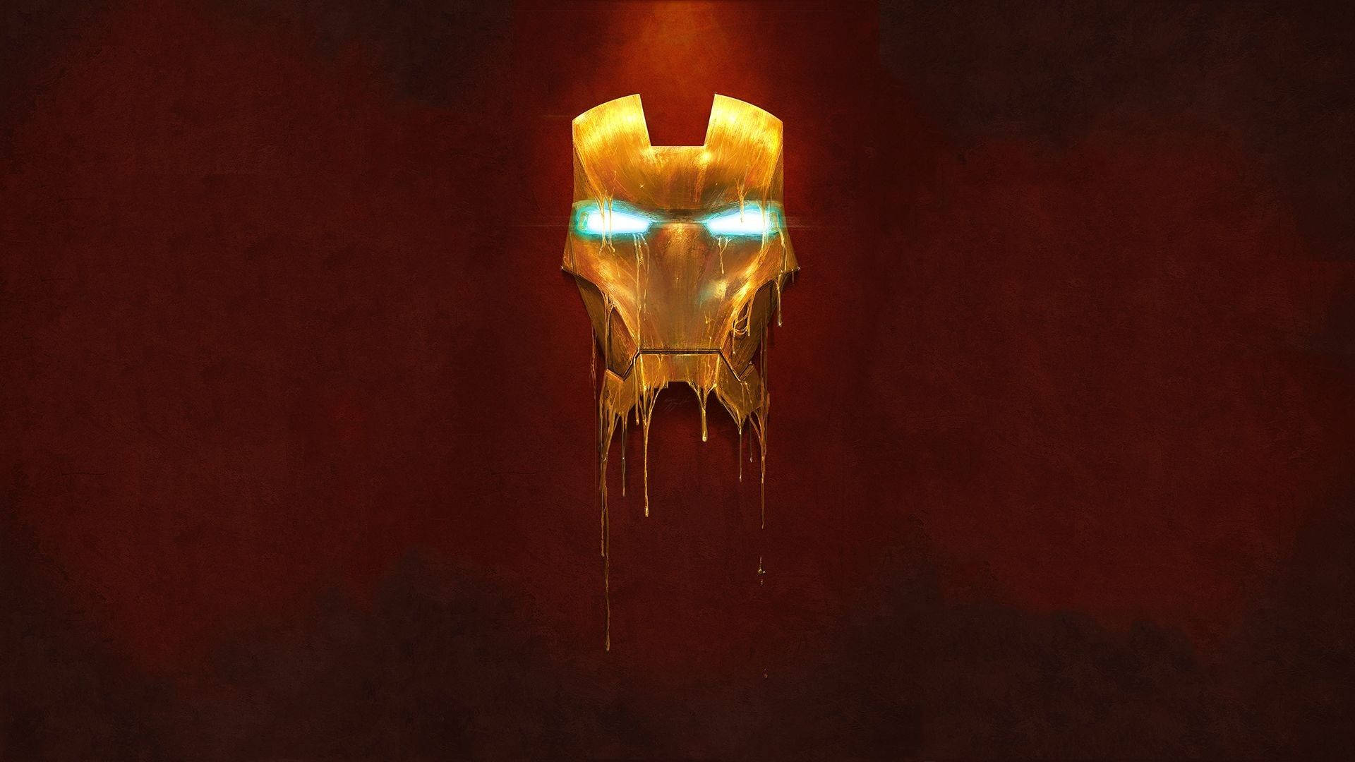 Smeltende Iron Man-maske