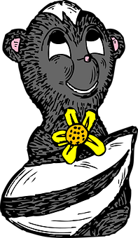 Smilende ape med gul blomst Bakgrunner